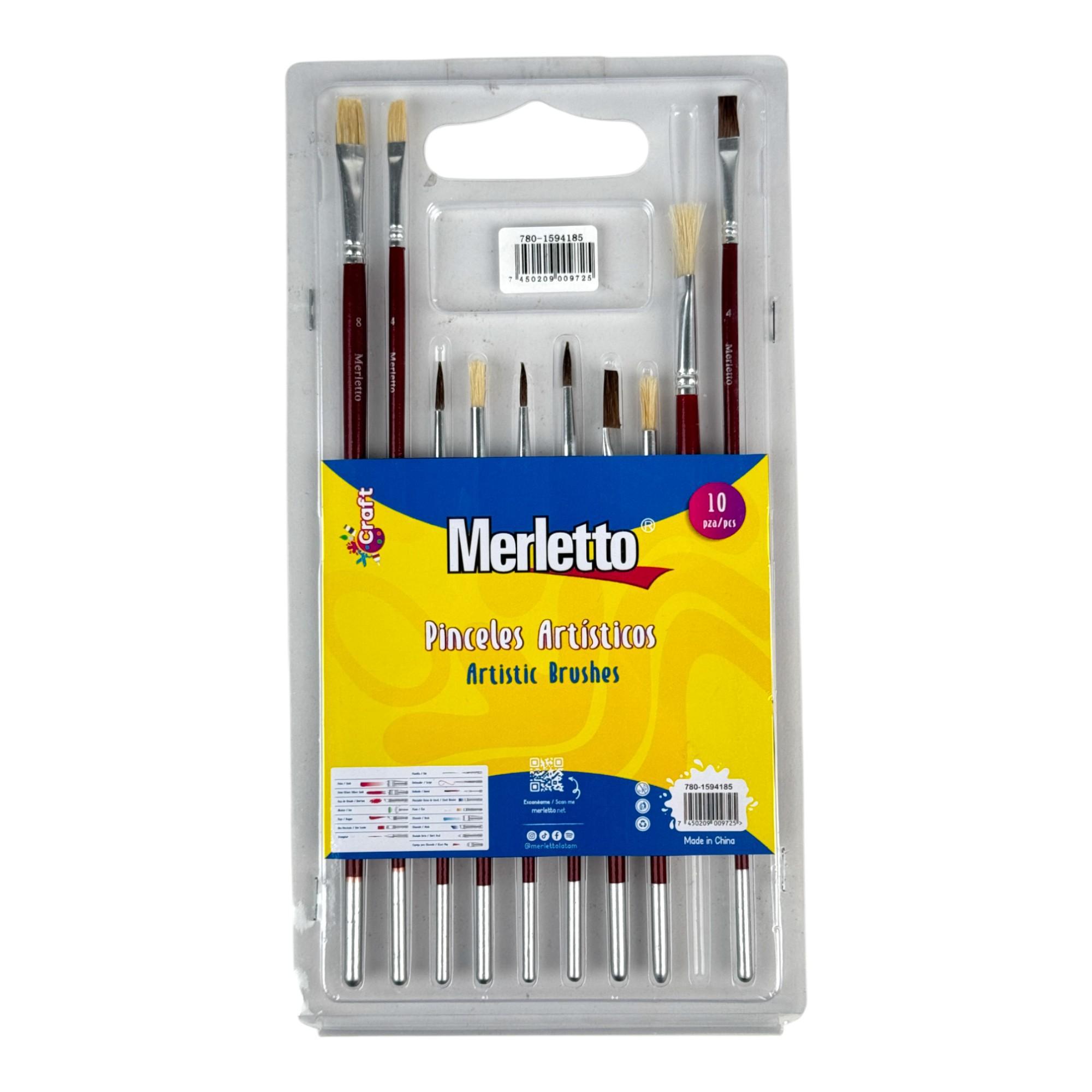 144SETS/CTN 10PCS ARTISTIC BRUSHES IN DOUBLE BLISTER PACKING - 780-1594185
