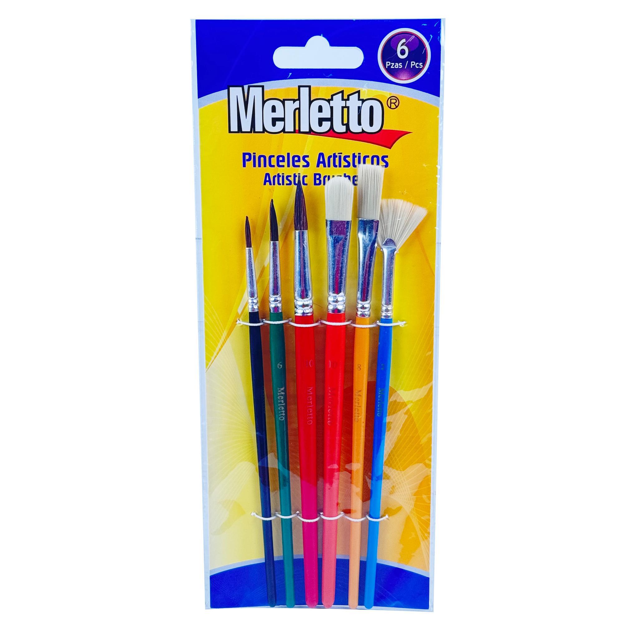 200SETS/CTN 6PCS ARTIST BRUSHES WITH DOUBLE SIDED CMYK PRINT - 780-1594190