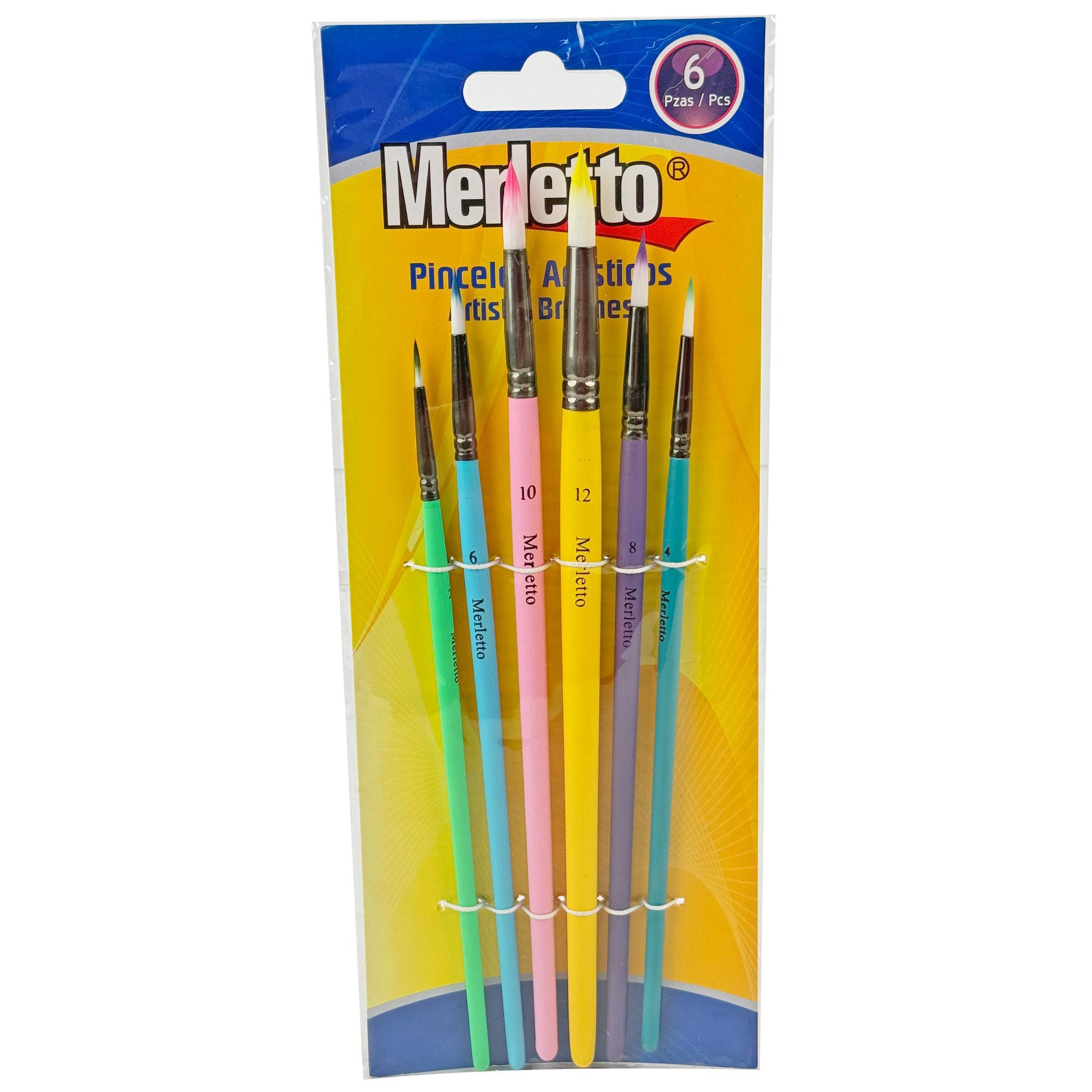 200SETS/CTN 6PCS ARTIST BRUSHES WITH DOUBLE SIDED CMYK PRINT - 780-1594192