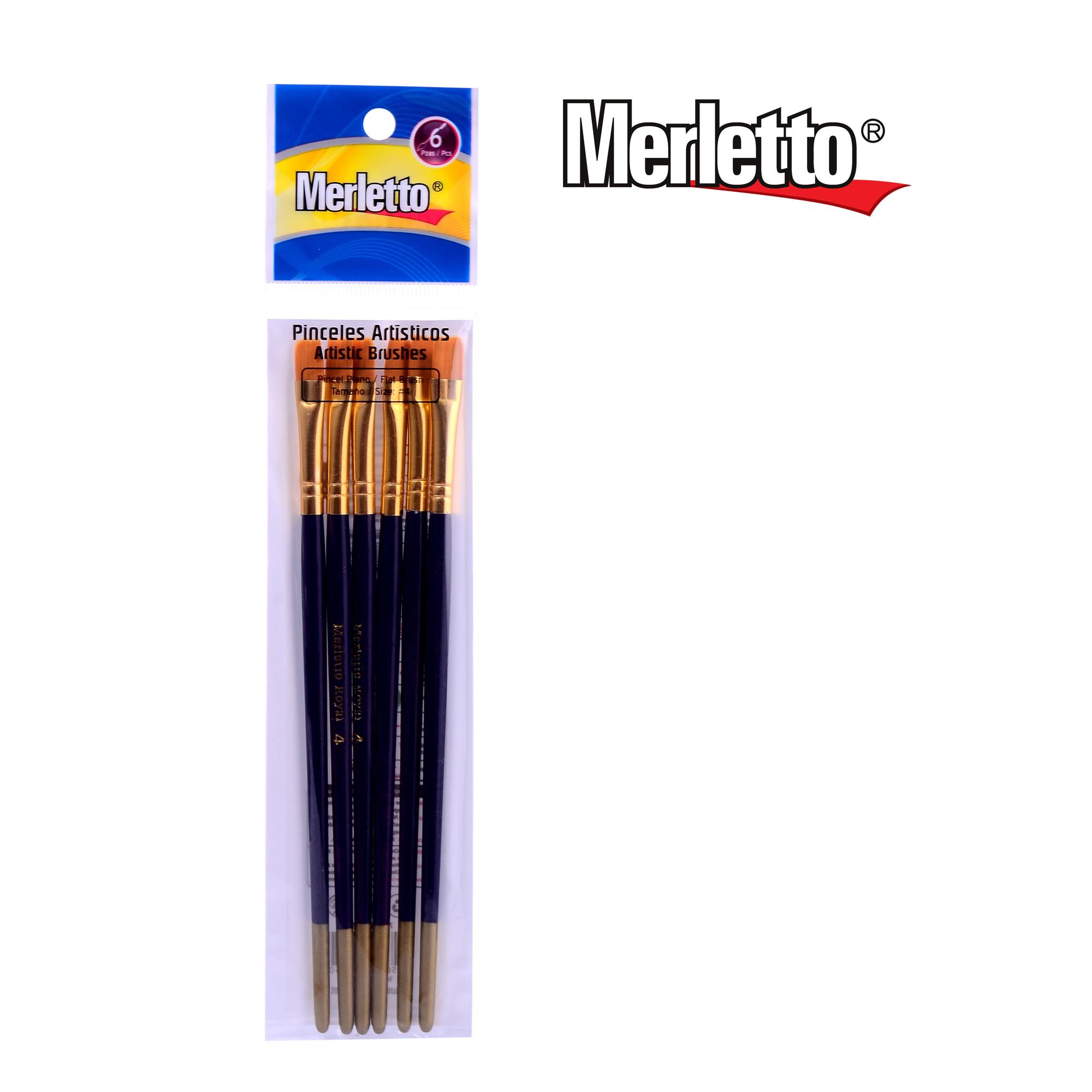 200JG/CTN 6PZ PINCEL #4 PLANO - 780-1594415/6