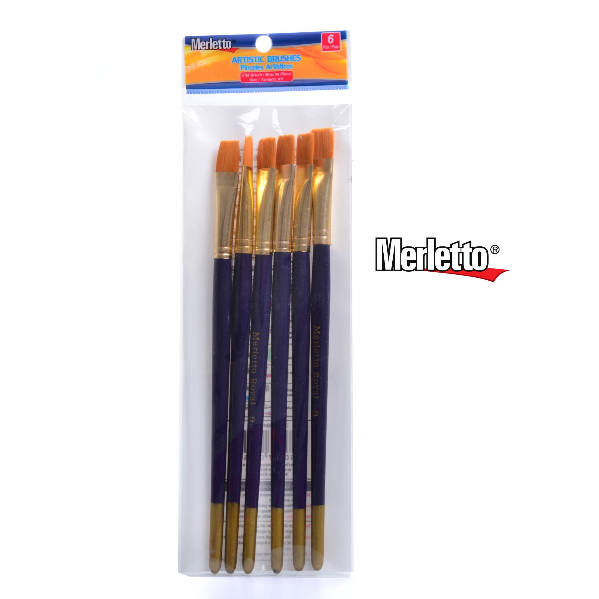 200JG/CTN 6PZ PINCEL #8 PLANO - 780-1594417/6