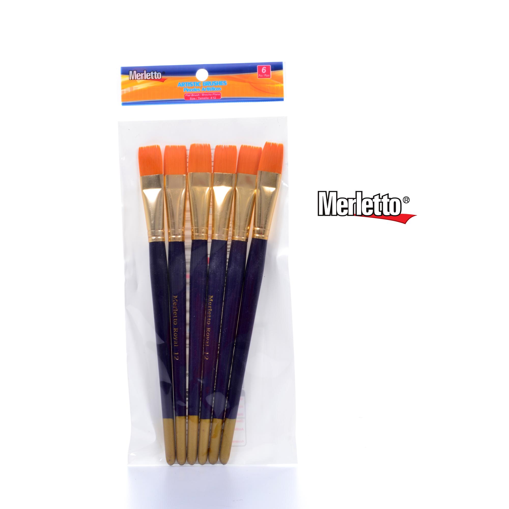 100JG/CTN 6PZ PINCEL #12 PLANO - 780-1594419/6