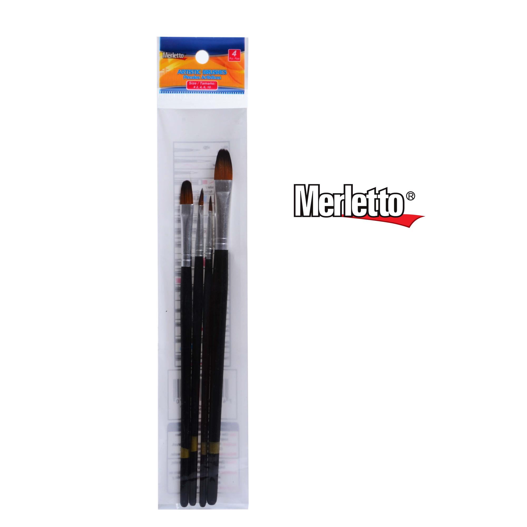 4PCS ASSORTED BRUSH SET # 2,4, - 780-1595520/4