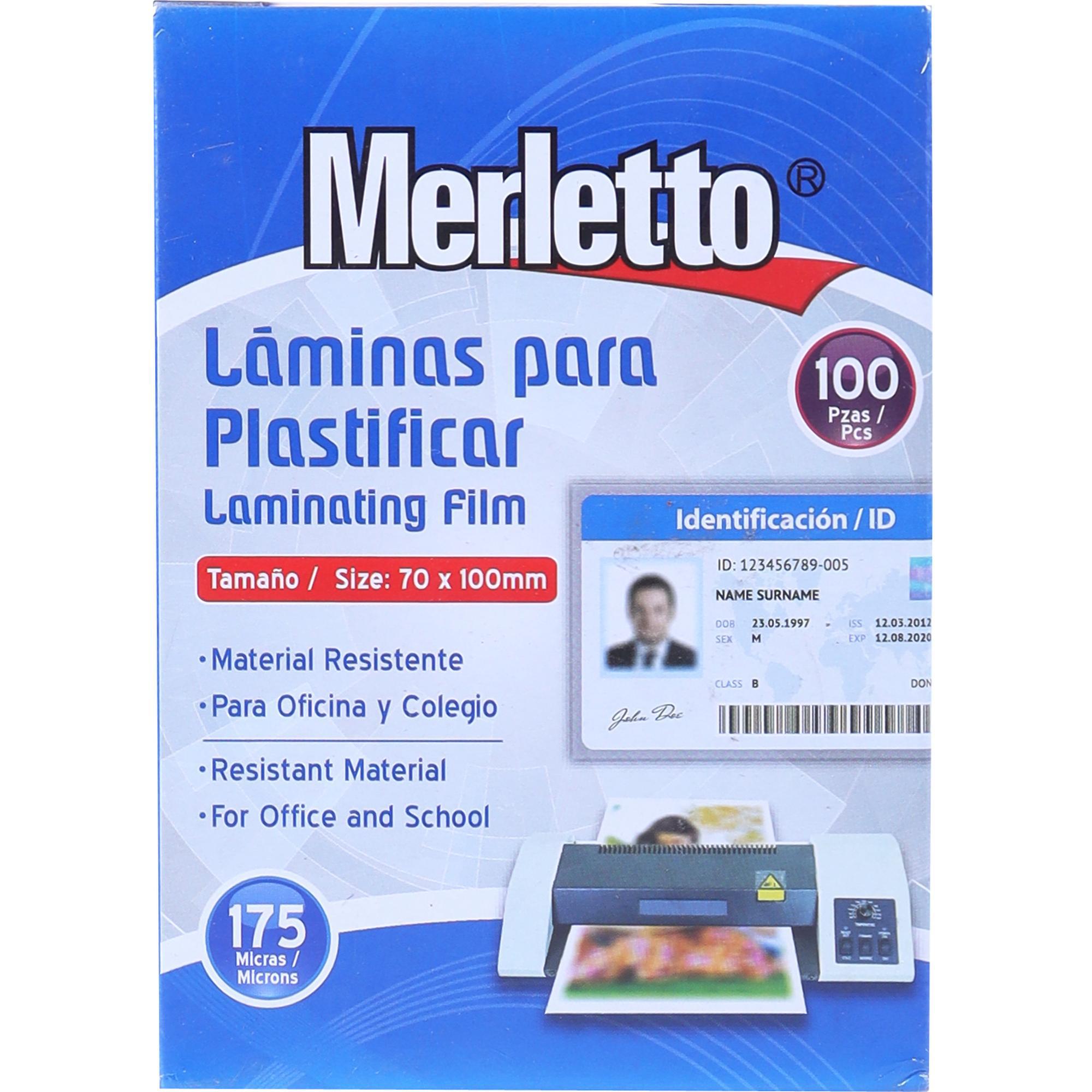 LAMINA PARA PLASTIFICAR 70*100MM*175 MICRONS - 780-1984561