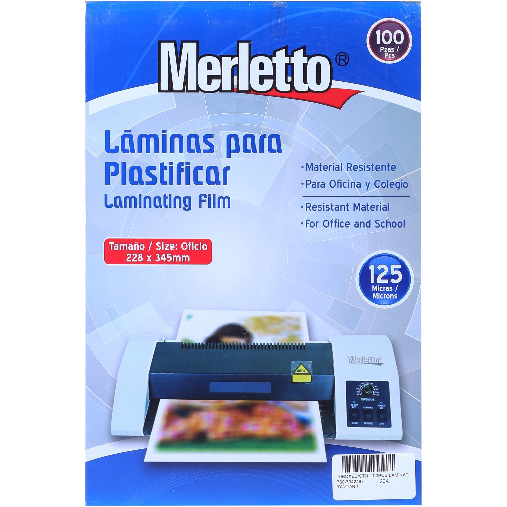 LAMINA PARA PLASTIFICAR 125MICRON OFICIO - 780-1984563