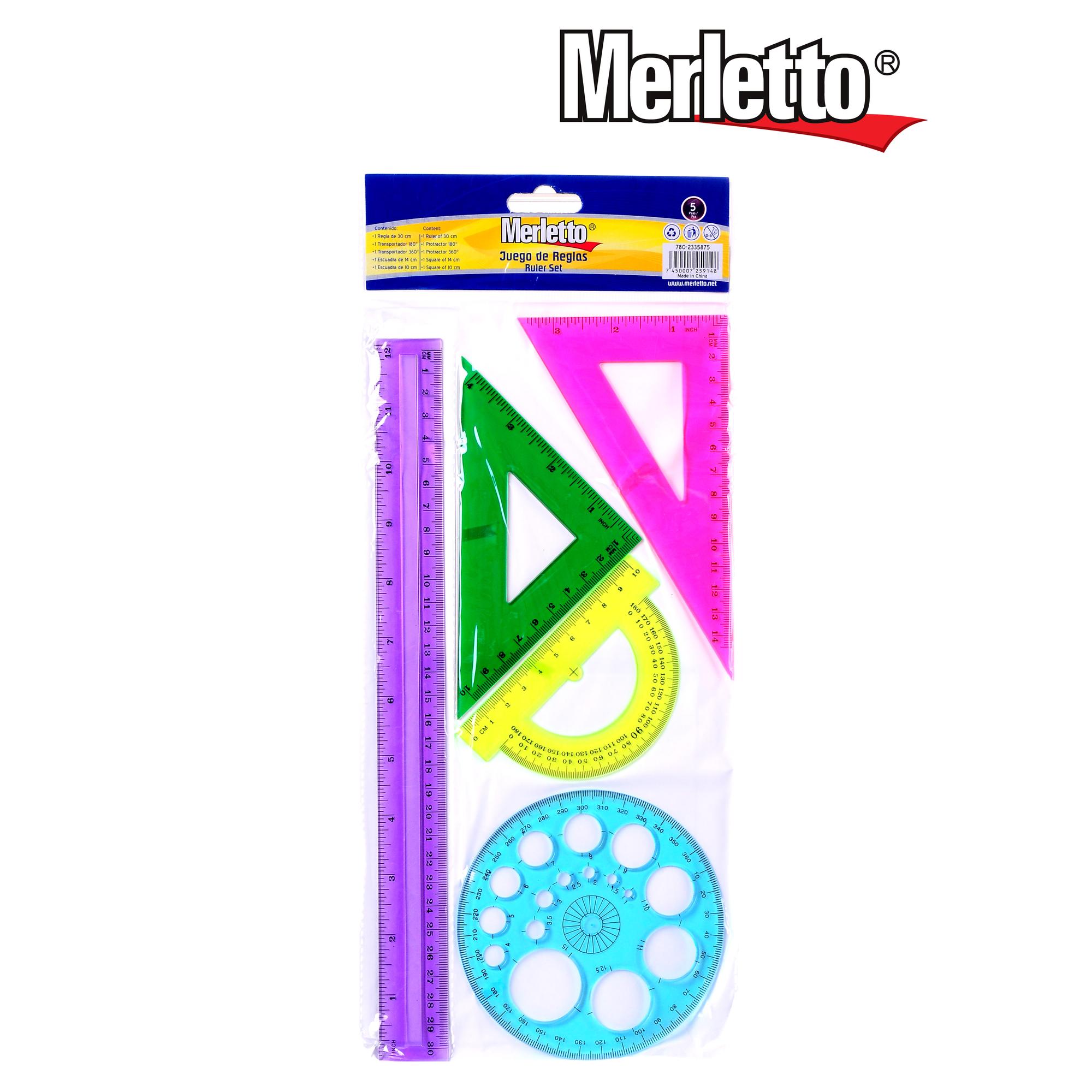 CONJUNTO DE RÉGUA 5PZ 30CM - 780-2335875