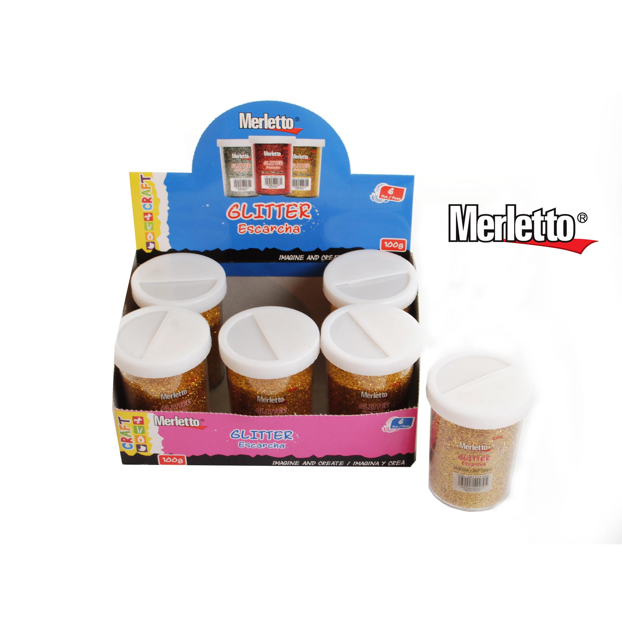 144PZ/CTN ESCARCHA DORADO 100g - 780-381531066