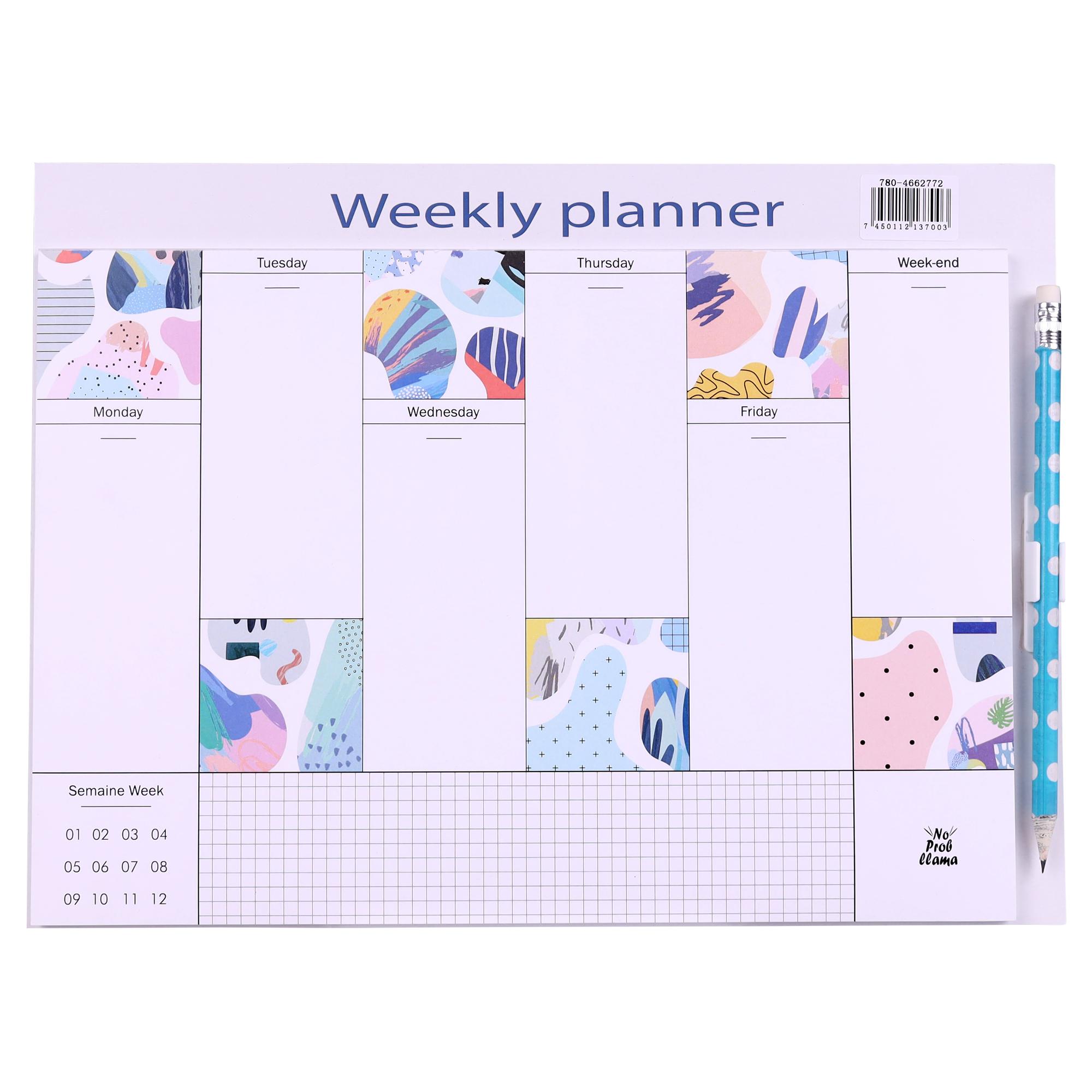 48SET/CTN WEEKLY PLANNER 31x23 - 780-4662772