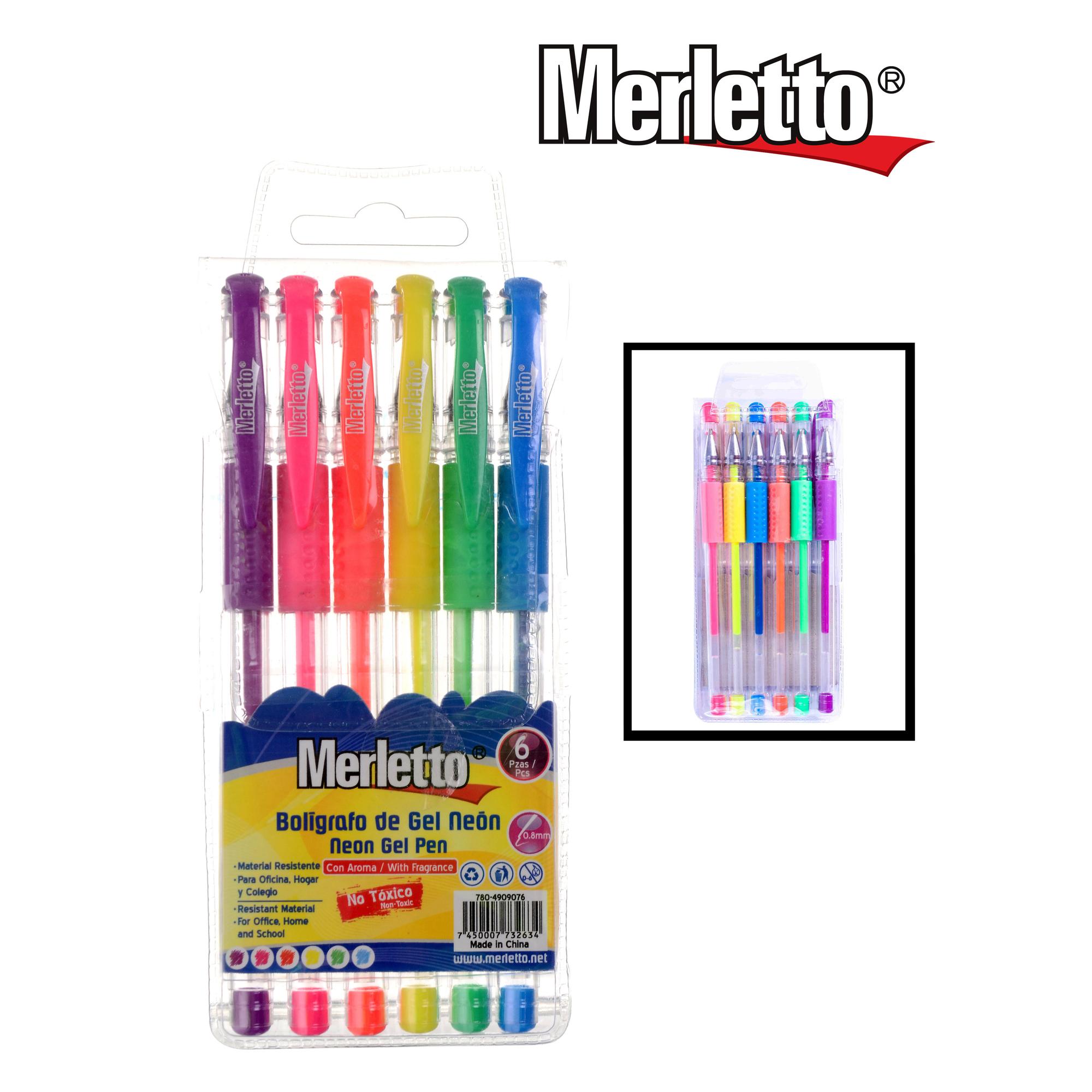 GLITTER GEL PEN 6PCS 0.8MM - 780-4909076