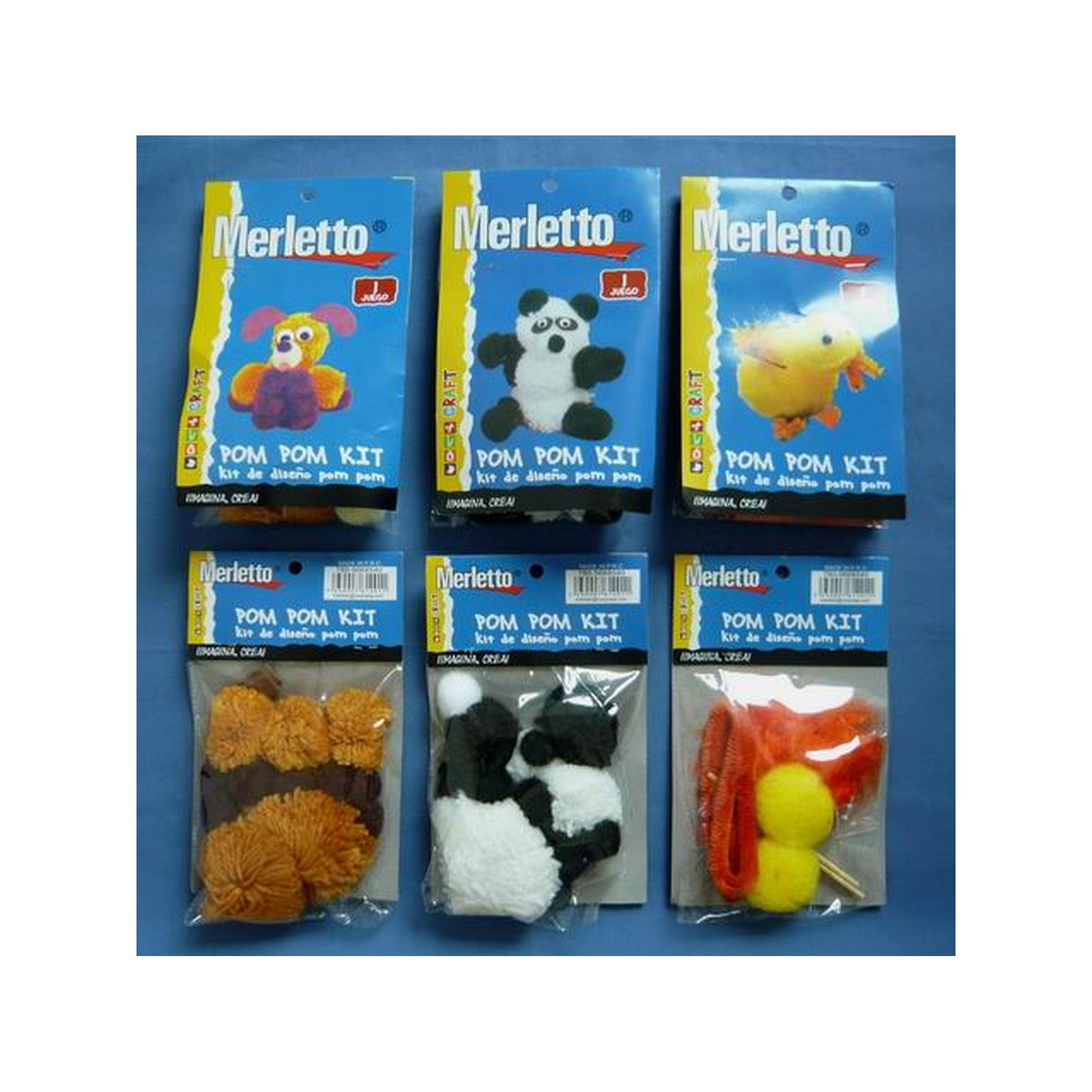 144JG/CTN SET POMPOM SURTIDO - 780-5668540