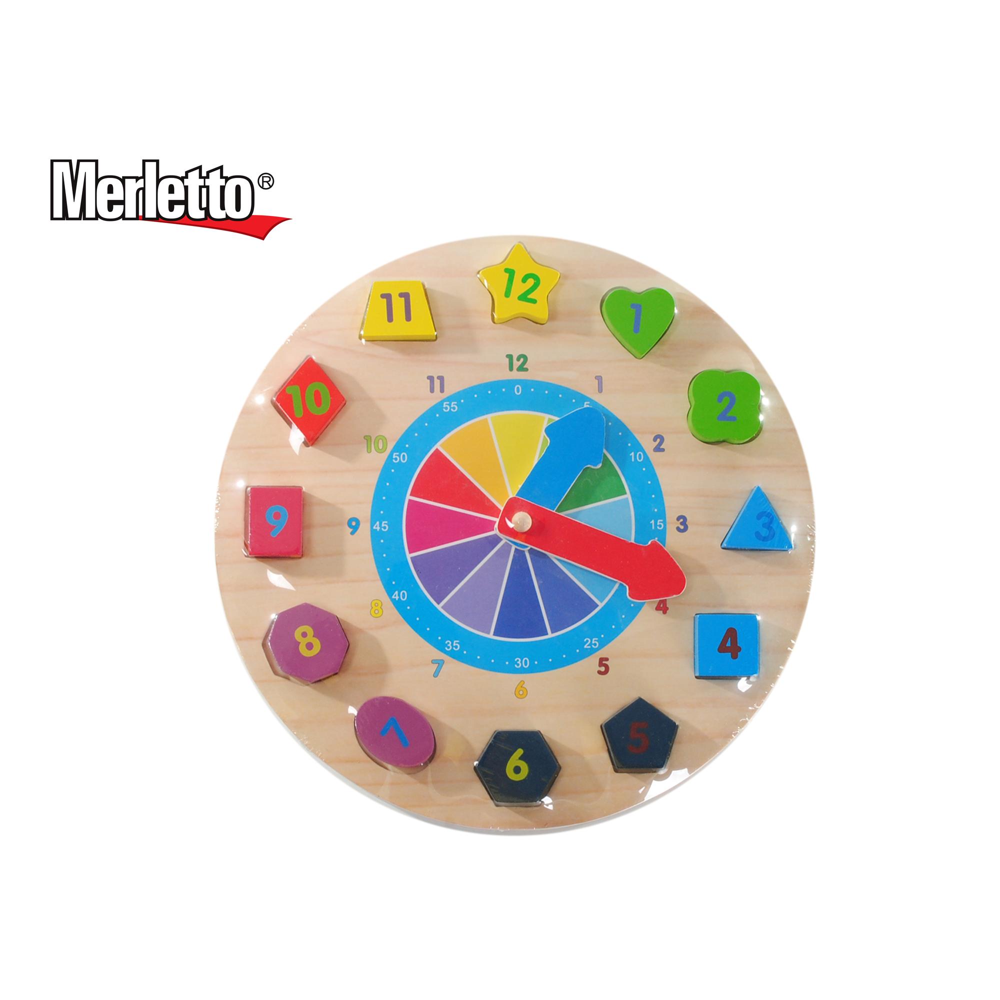 WOODEN PUZZLE CLOCK - 780-6801335