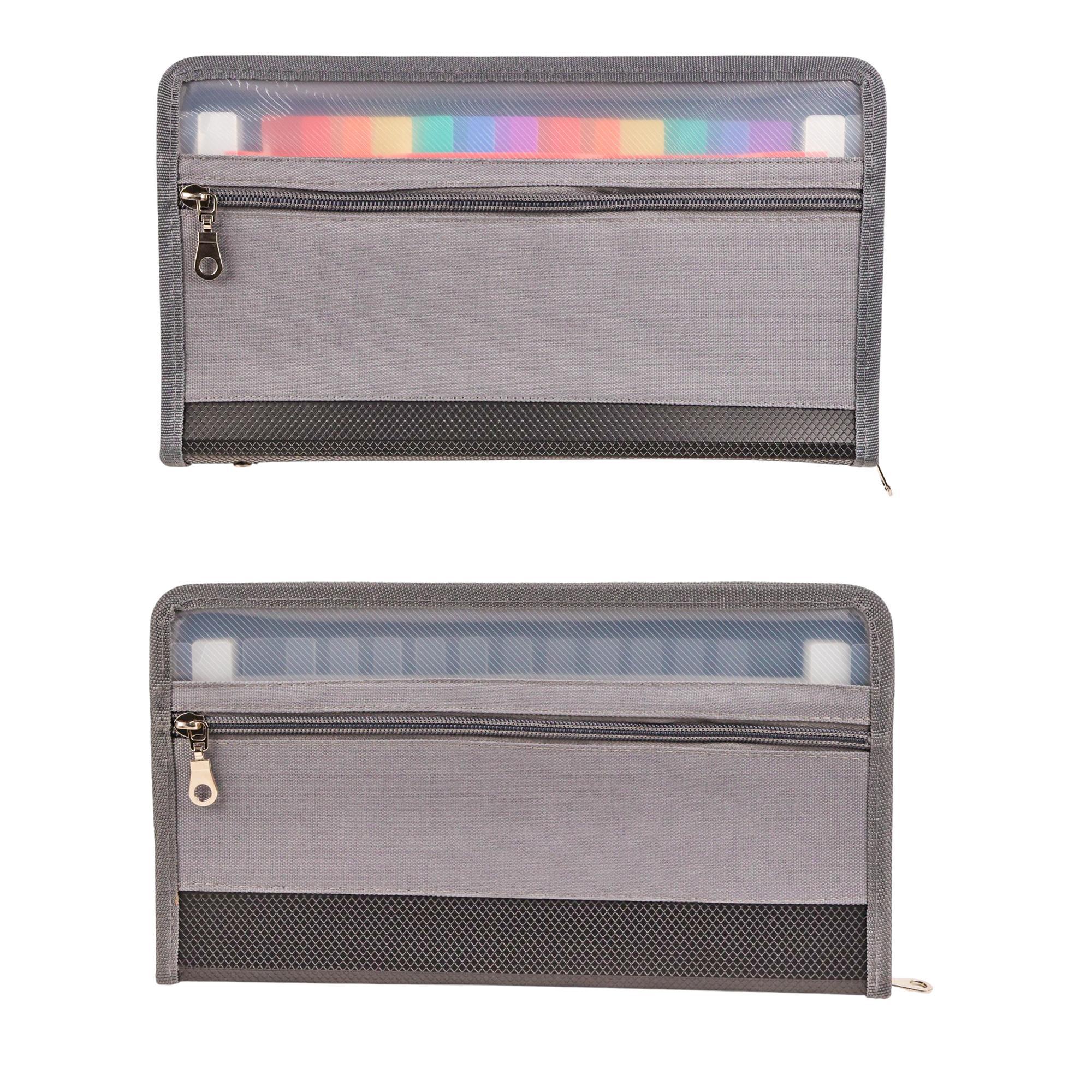 DIVIDERS EXPANDING FILE WITH ZIPPERS - 780-6994675