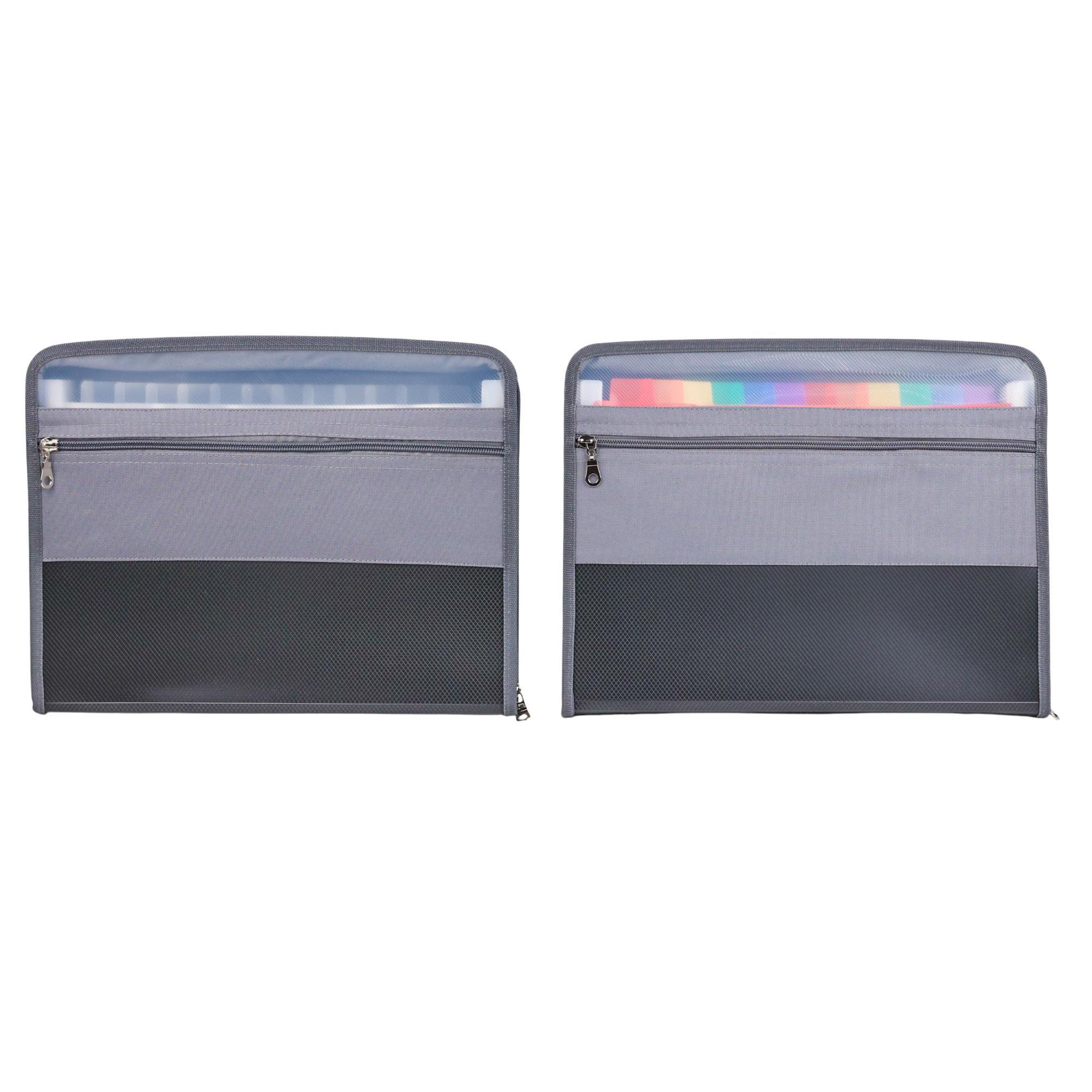 DIVIDERS EXPANDING FILE WITH ZIPPERS - 780-6994676