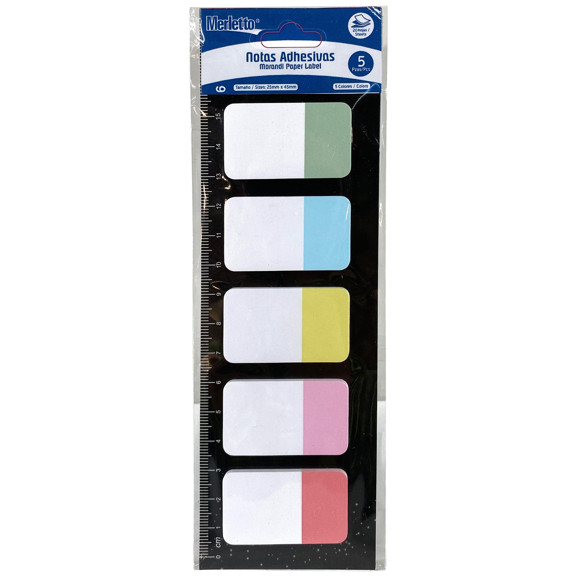 BANDEIRAS ADESIVAS DE CORES SORTIDAS 20 FOLHAS - 780-7133076