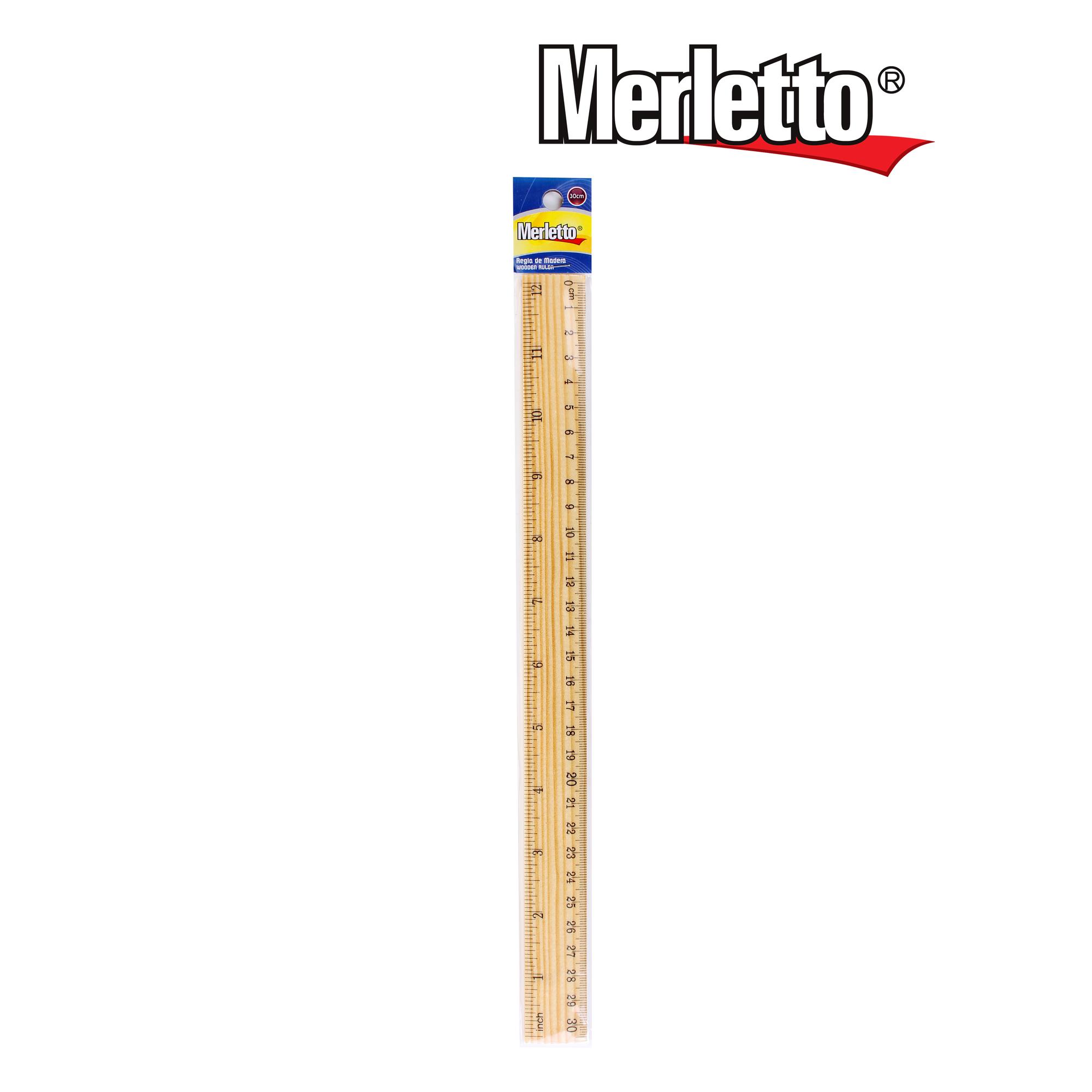 REGLA DE MADERA 30CM - 780-7191590