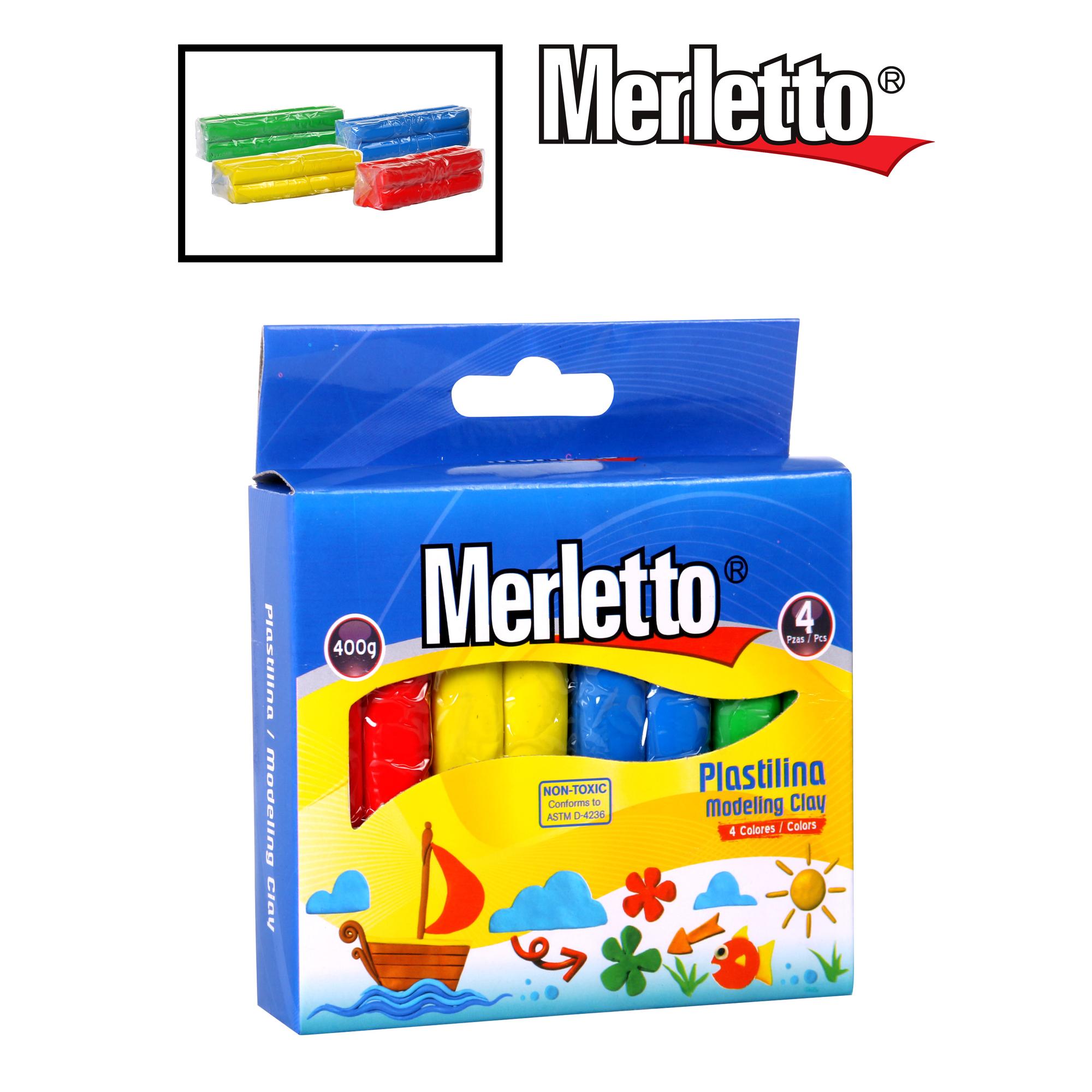 PLASTICINA 4 CORES 400g - 780-7192198