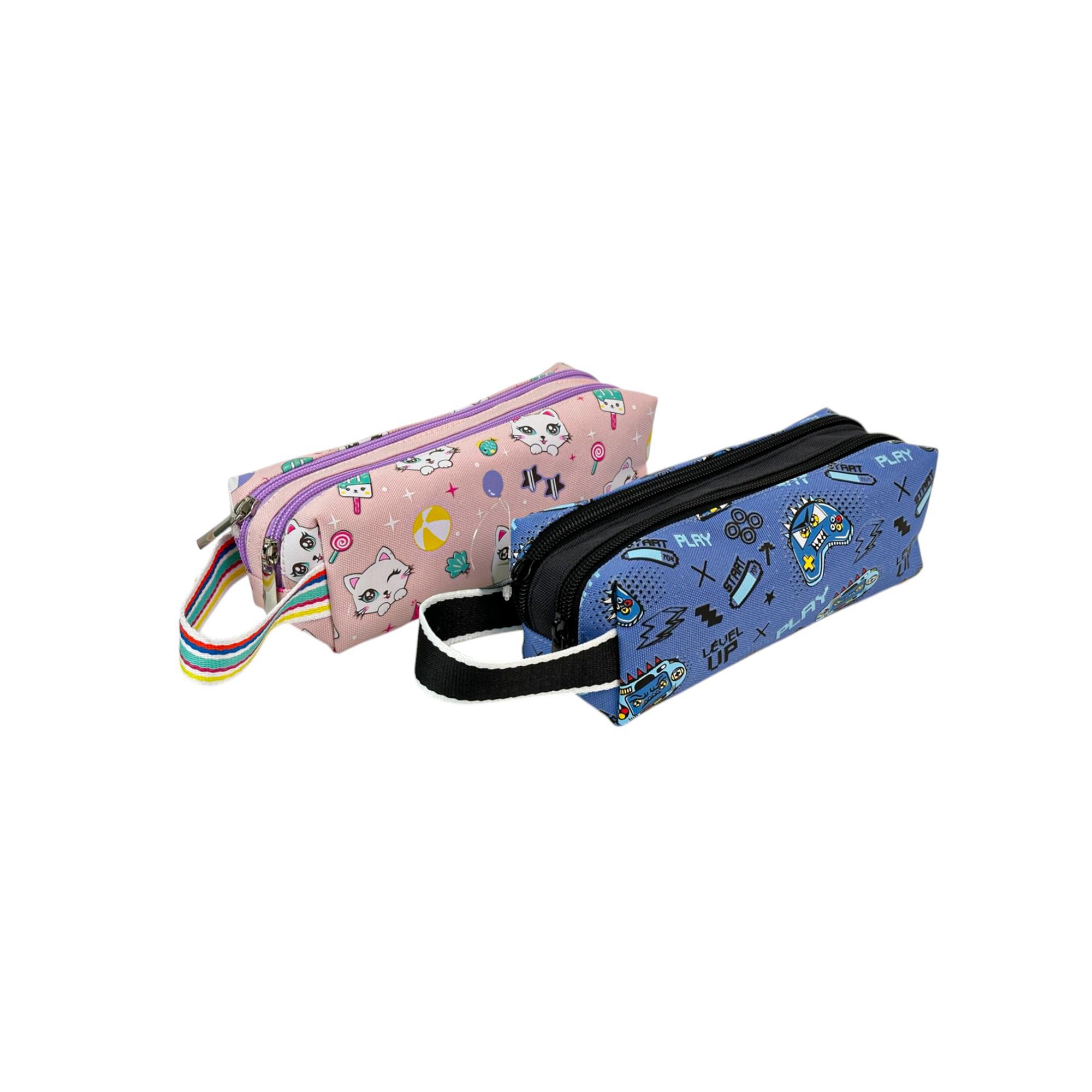 60PCS/CTN 900D/PU PENCIL BAG WITH HANGTAG IN OPP BAG PACKING - 780-7514071