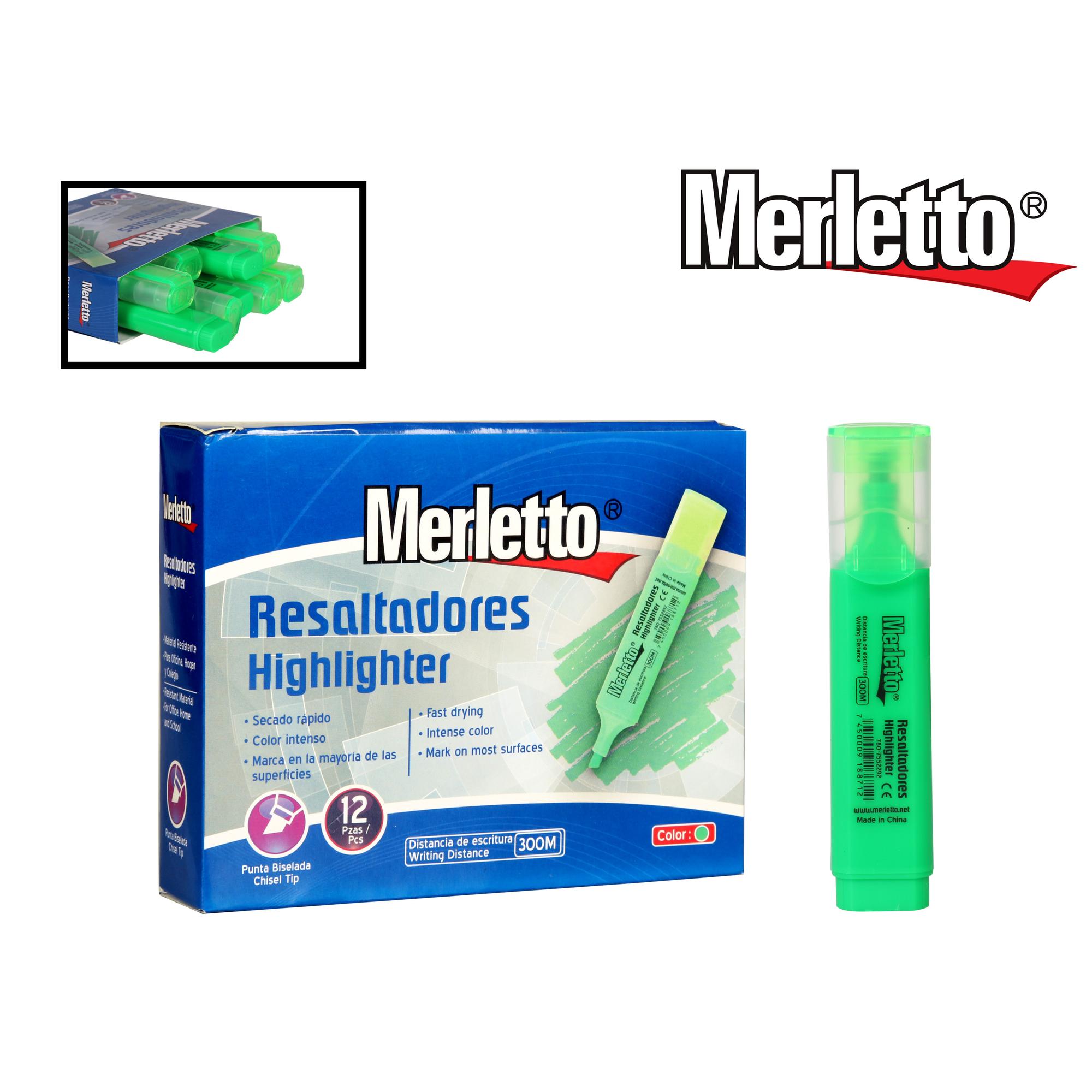 RESALTADOR VERDE 12PZ - 780-755229211