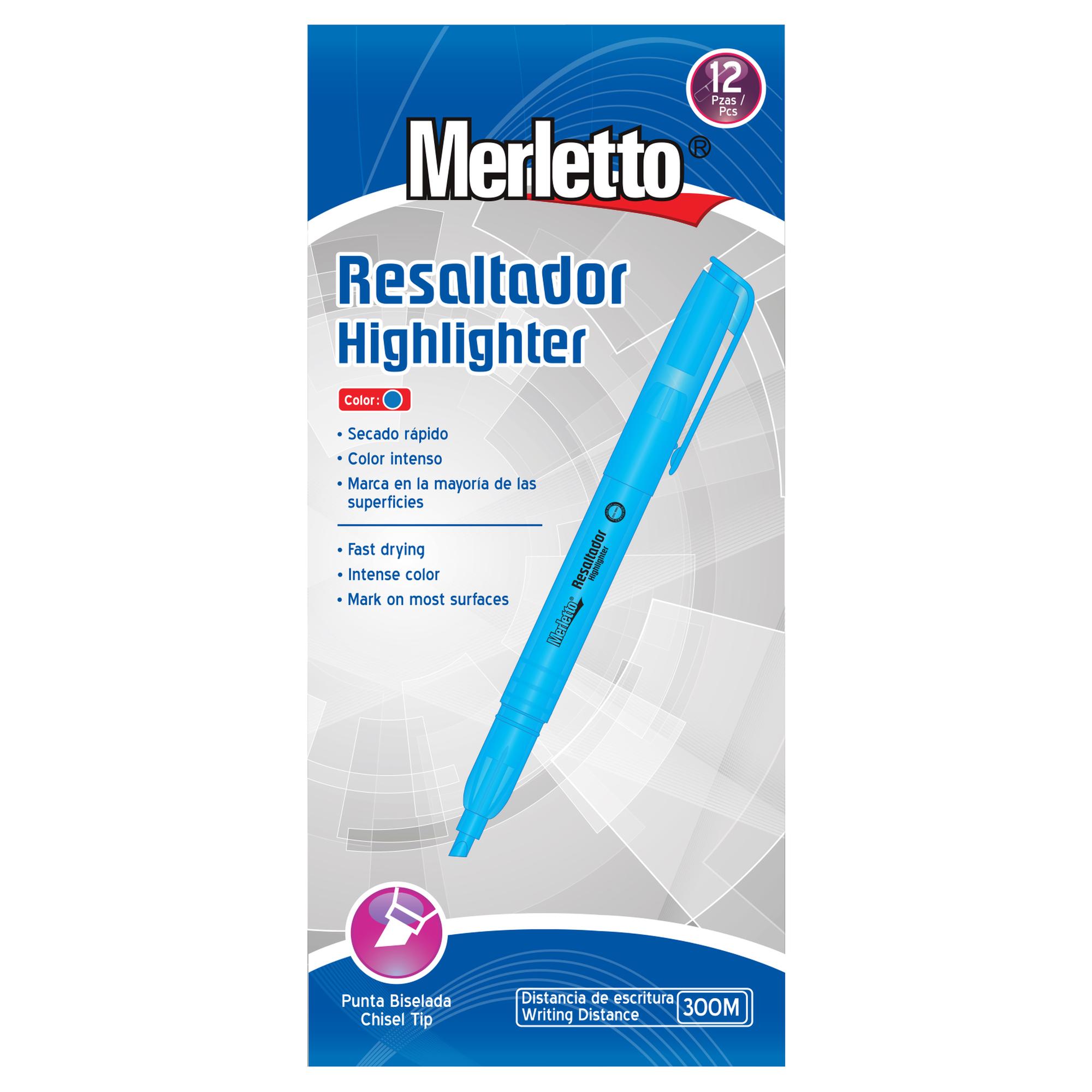 MARCA-TEXTO AZUL 12PCS - 780-755269809