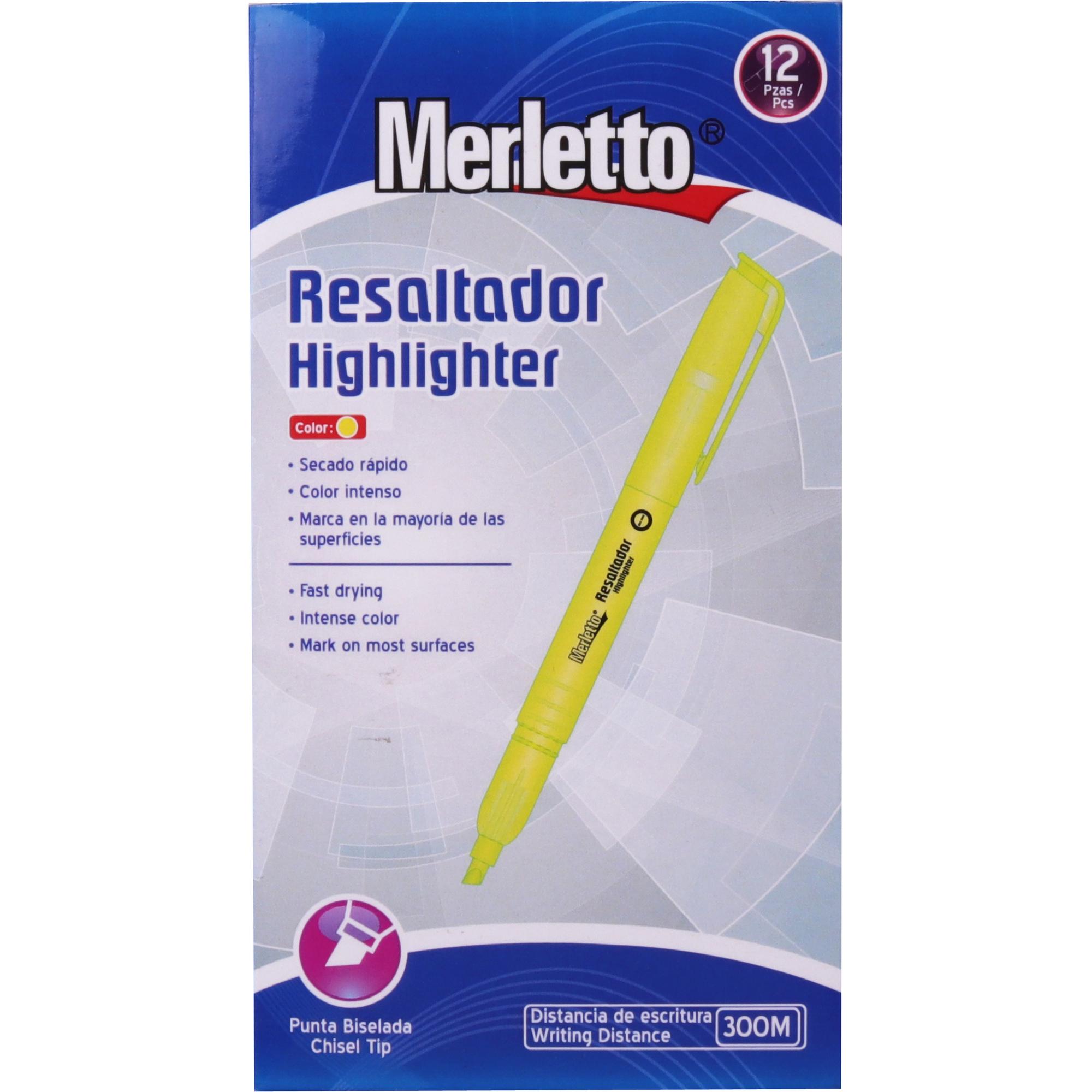 RESALTADOR AMARILLO 12PZ - 780-755269824