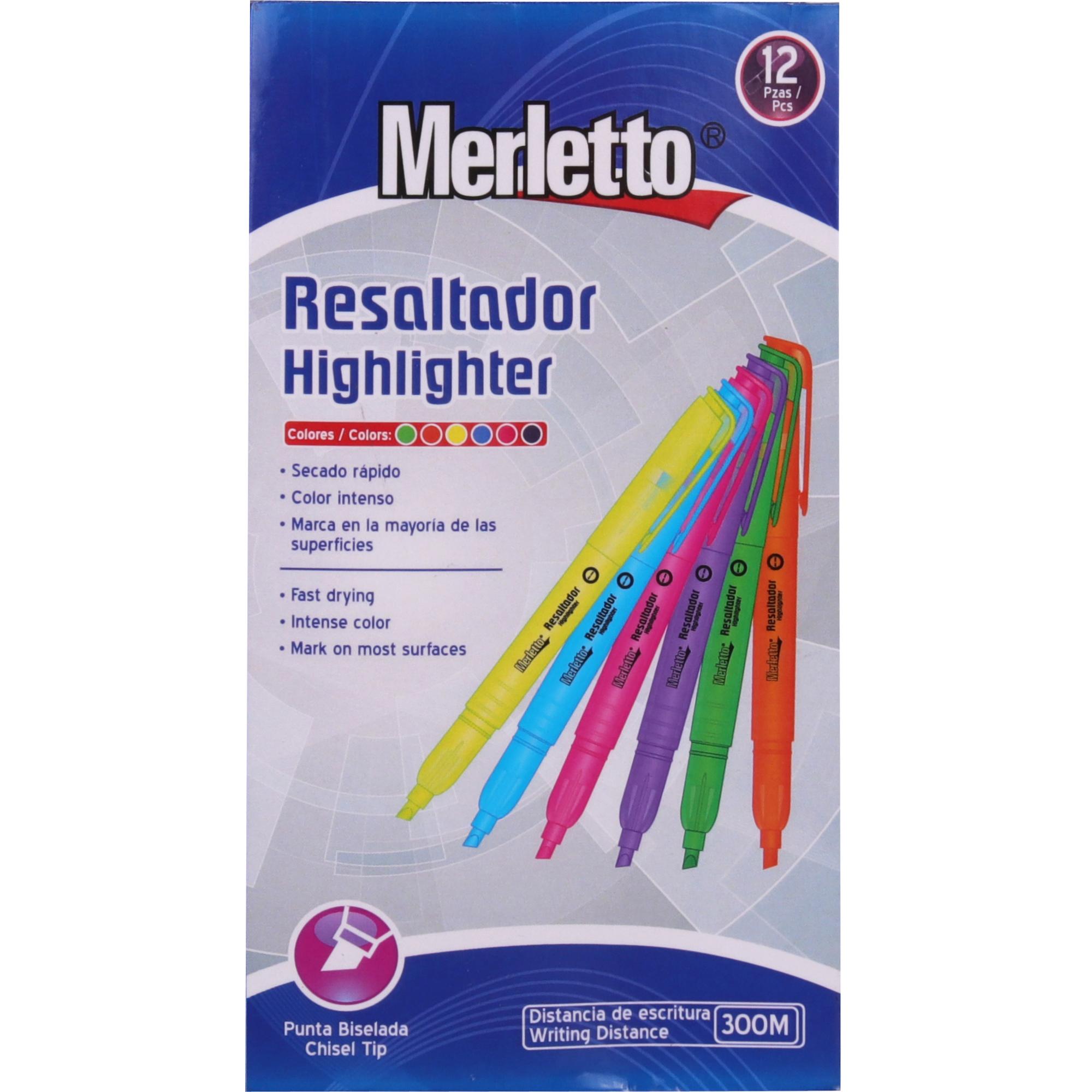 RESALTADOR SURTIDO 6 COLORES 12PZ - 780-755269877