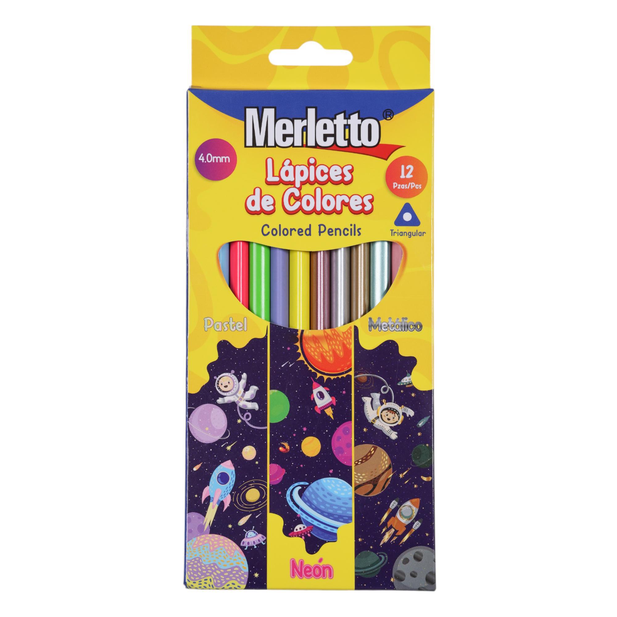 LAPICES DE COLORES PASTEL METALICO Y NEON - 780-8234399