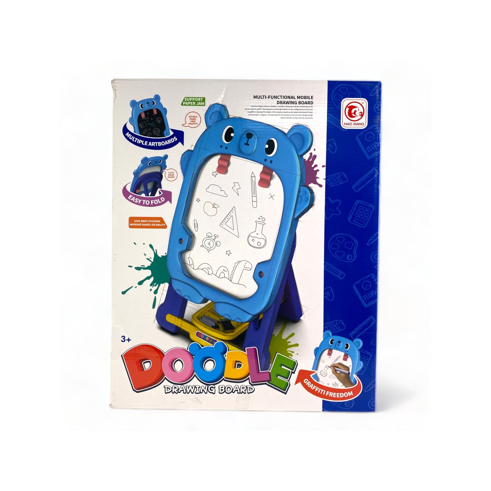 18SETS/CTN 2 IN 1 DOUBLE-SIDEDDRAWING BOARD IN COLOR BOX WI - 780-8314012