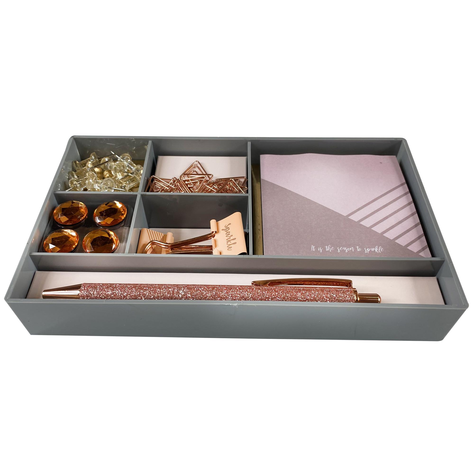 36SETS/CTN ACRYLIC BOX STATIONERY MEDIUM IN PLASTIC BOX WITH - 780-8513013