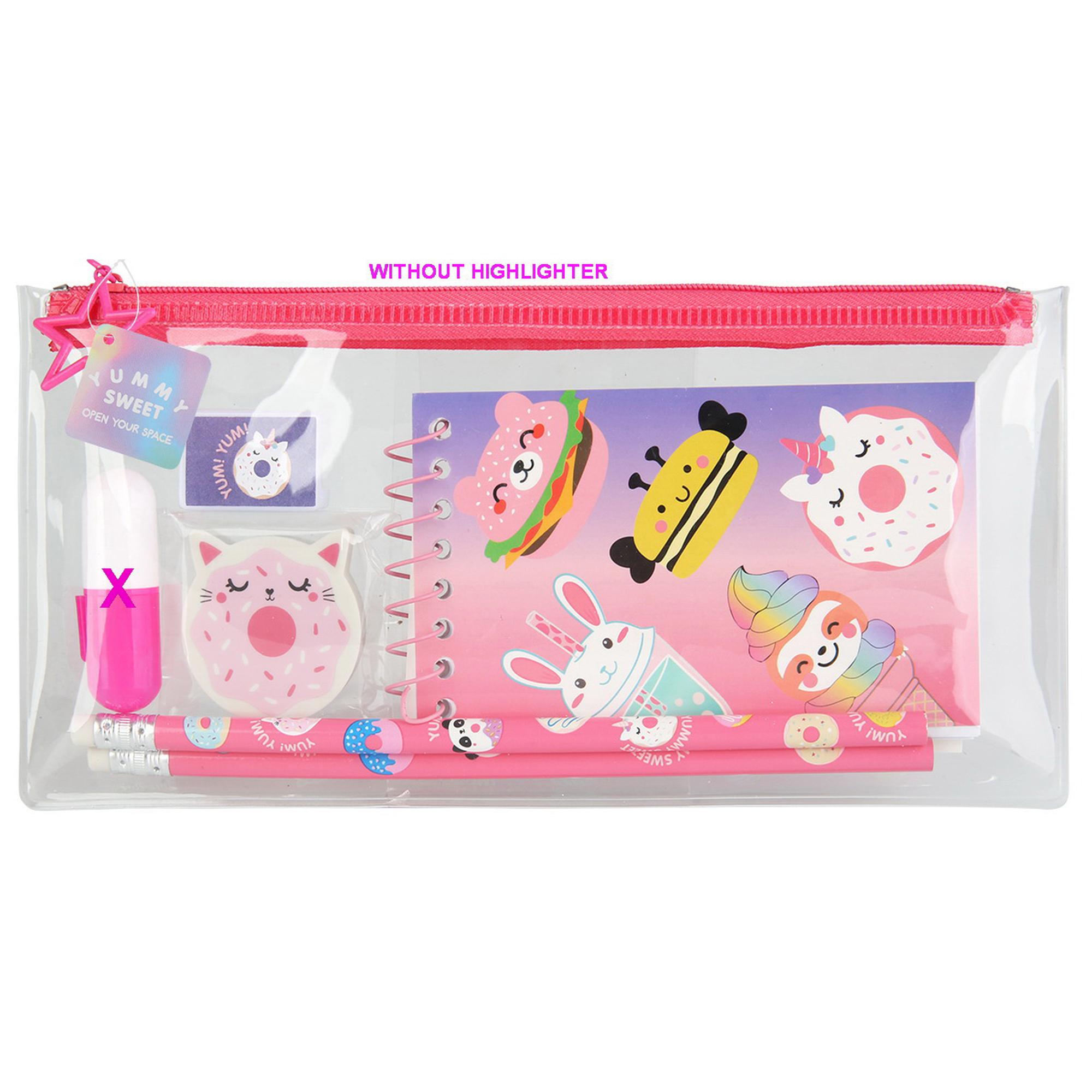 CONJUNTO ESCOLAR 1 ESTOJO, 2 LÁPIS HB, 1 APONTADOR DE LÁPIS E 1 BORRACHA - 780-8513391