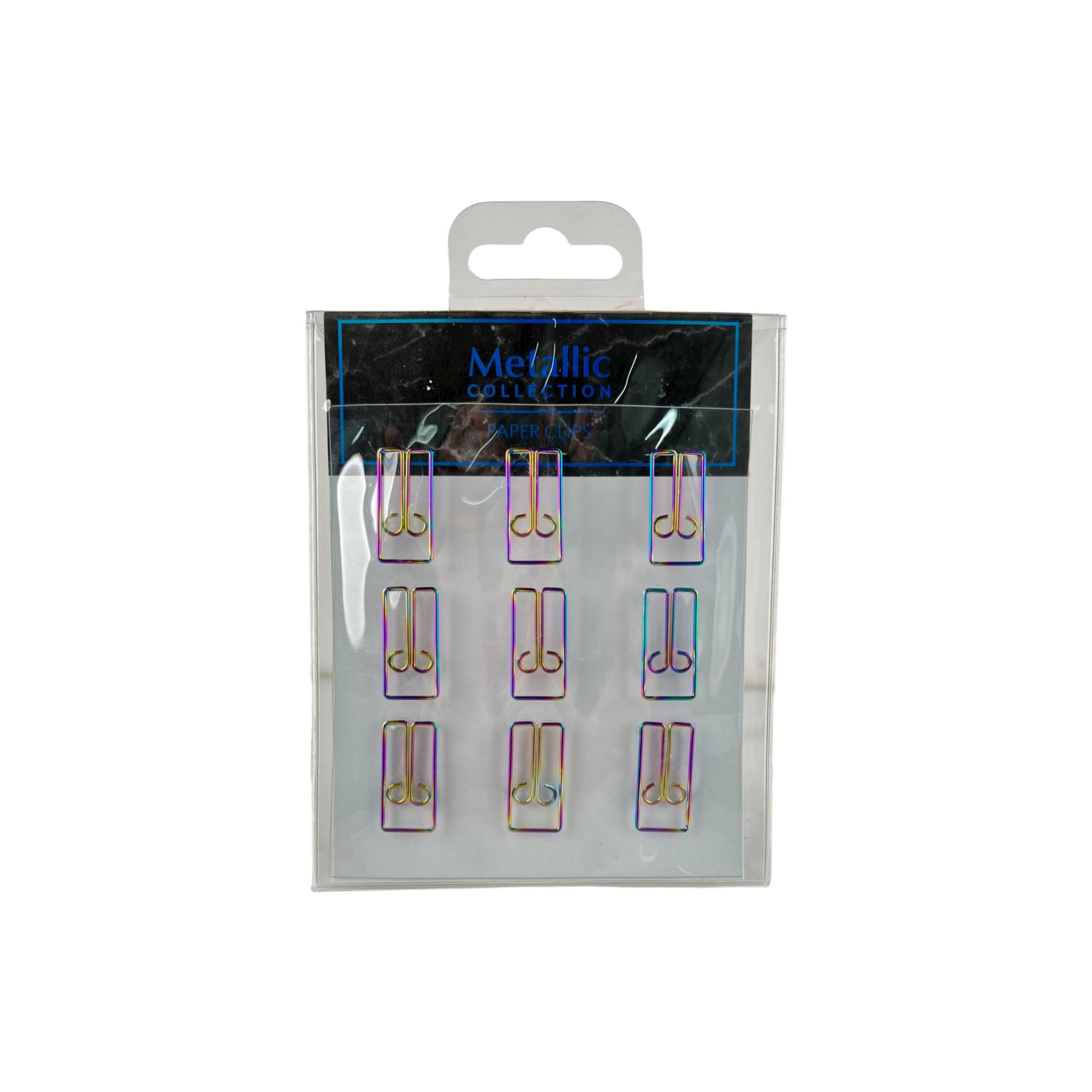 432SETS/CTN 9PCS CAT EYE SHAPED IRIDESCENT COLOR PAPER CLIPS - 780-8513596