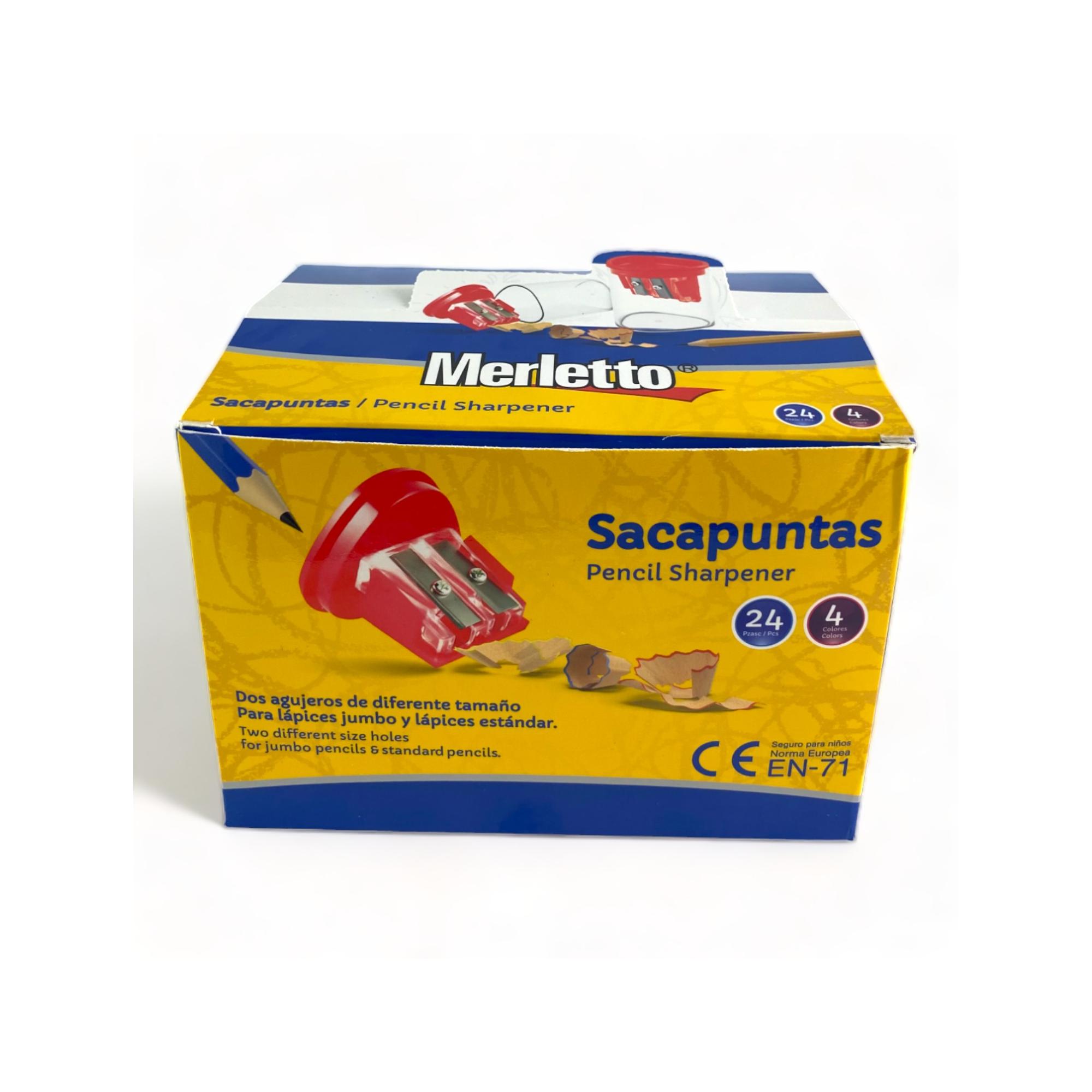 SACAPUNTA DE 2 AGUJEROS COLORES SURTIDOS - 780-8903894