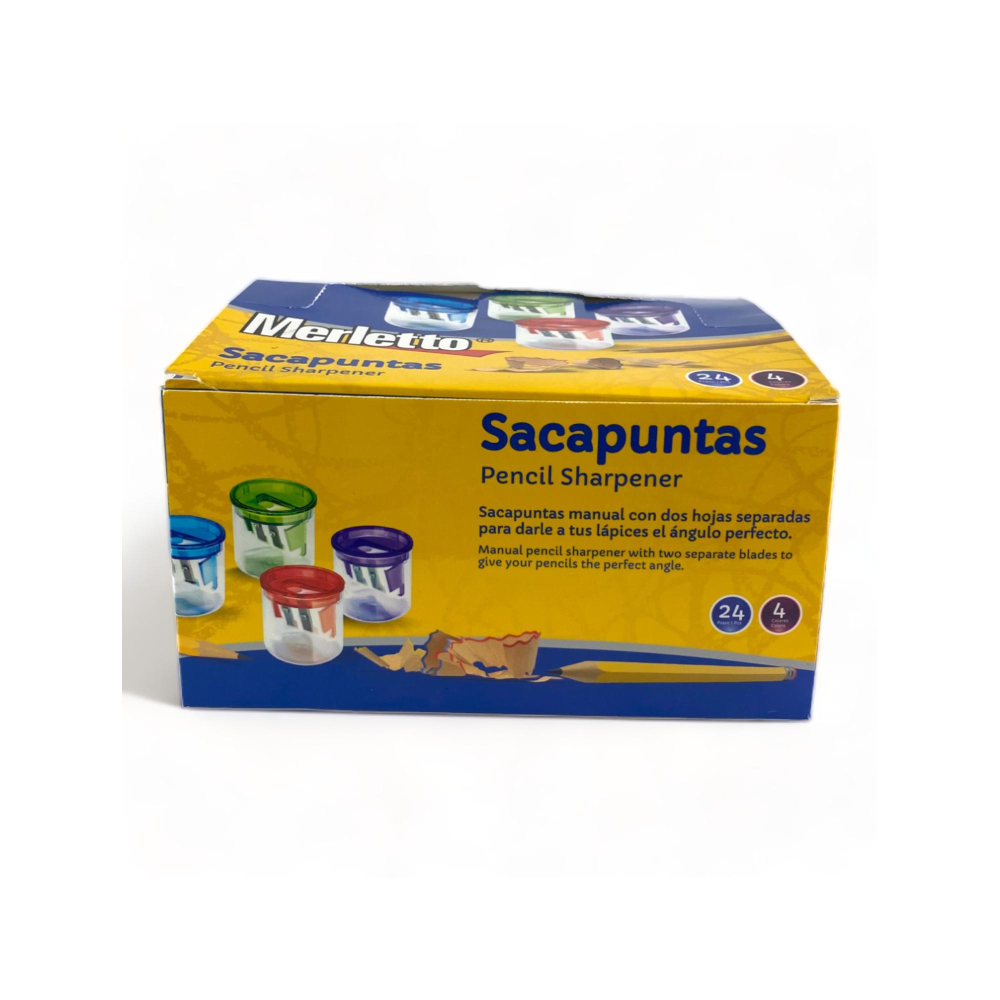 SACAPUNTA DE 2 AGUJEROS COLORES SURTIDOS - 780-8903896