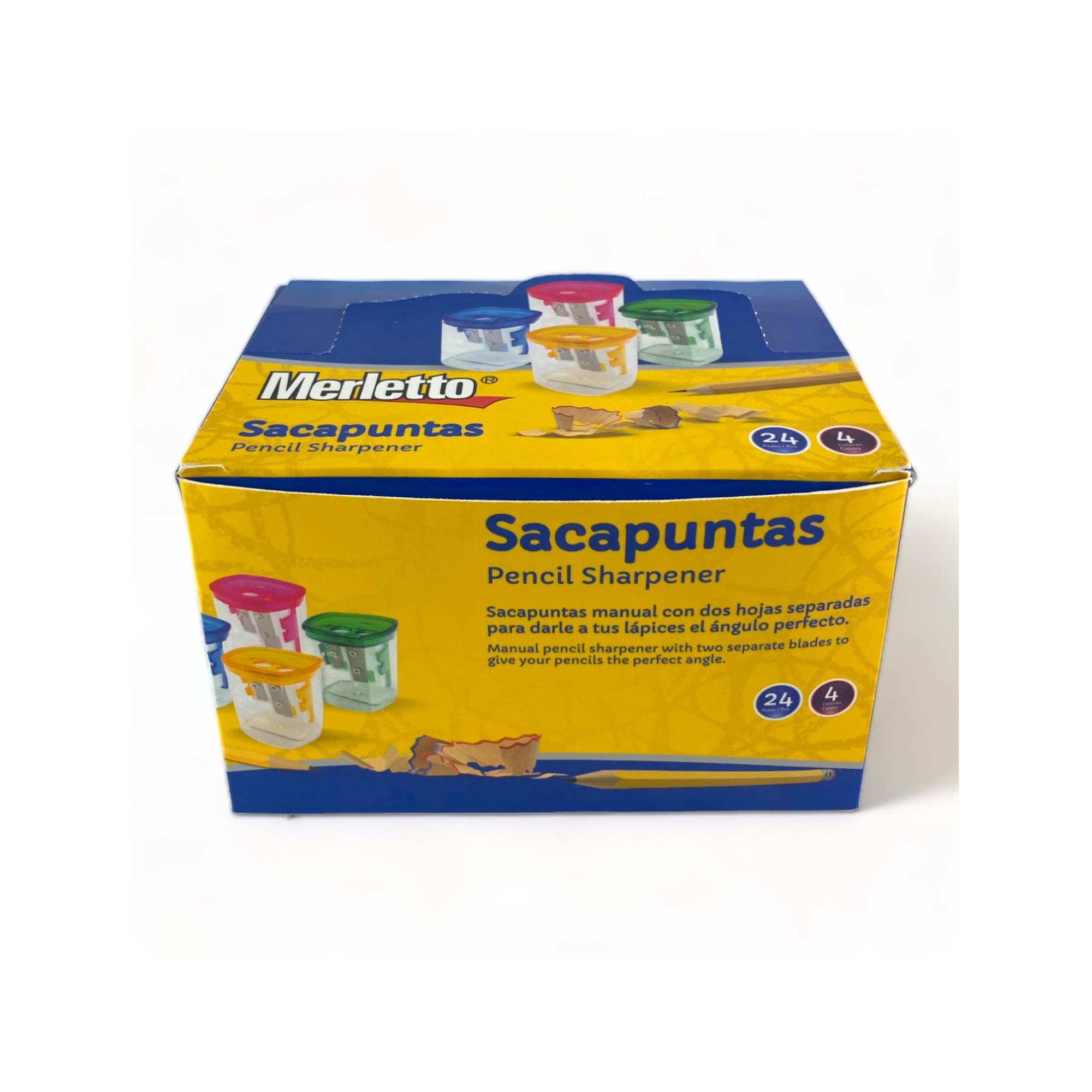 SACAPUNTA DE 2 AGUJEROS COLORES SURTIDOS - 780-8903897