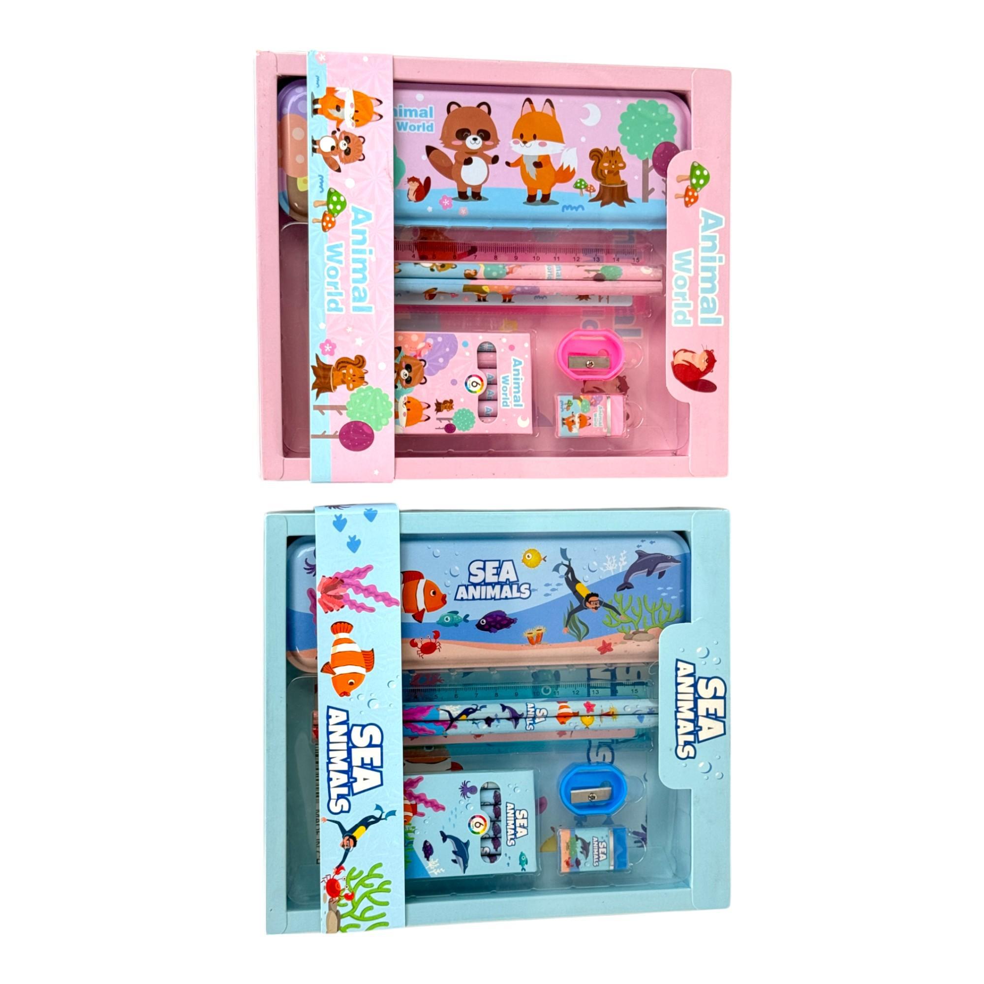 160SETS/CTN 12PCS STATIONERY SET IN WINDOW COLOR BOX WITH BA - 780-9034256