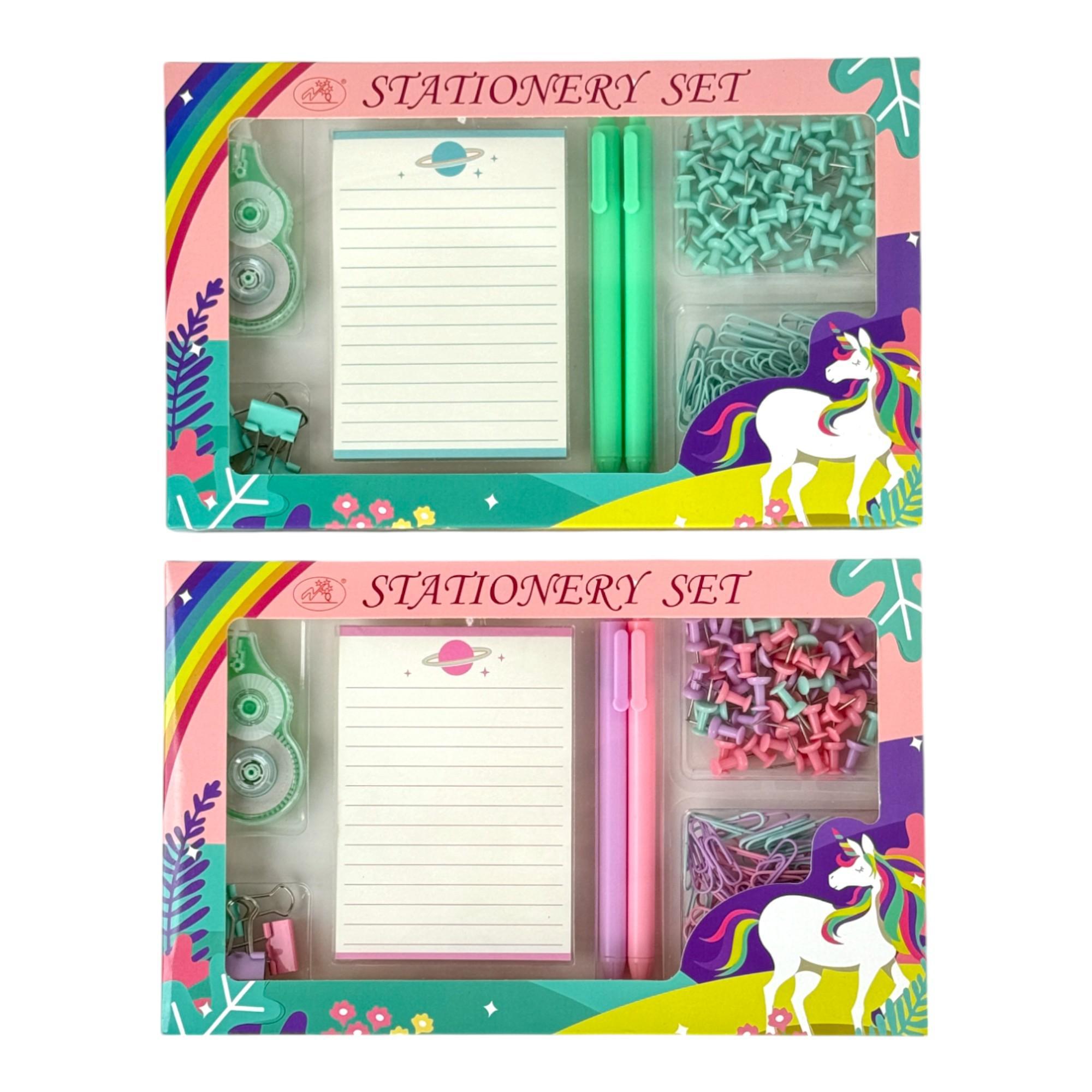 48SETS/CTN 118PCS STATIONERY SET IN WINDOW COLOR BOX WITH BA - 780-9034258