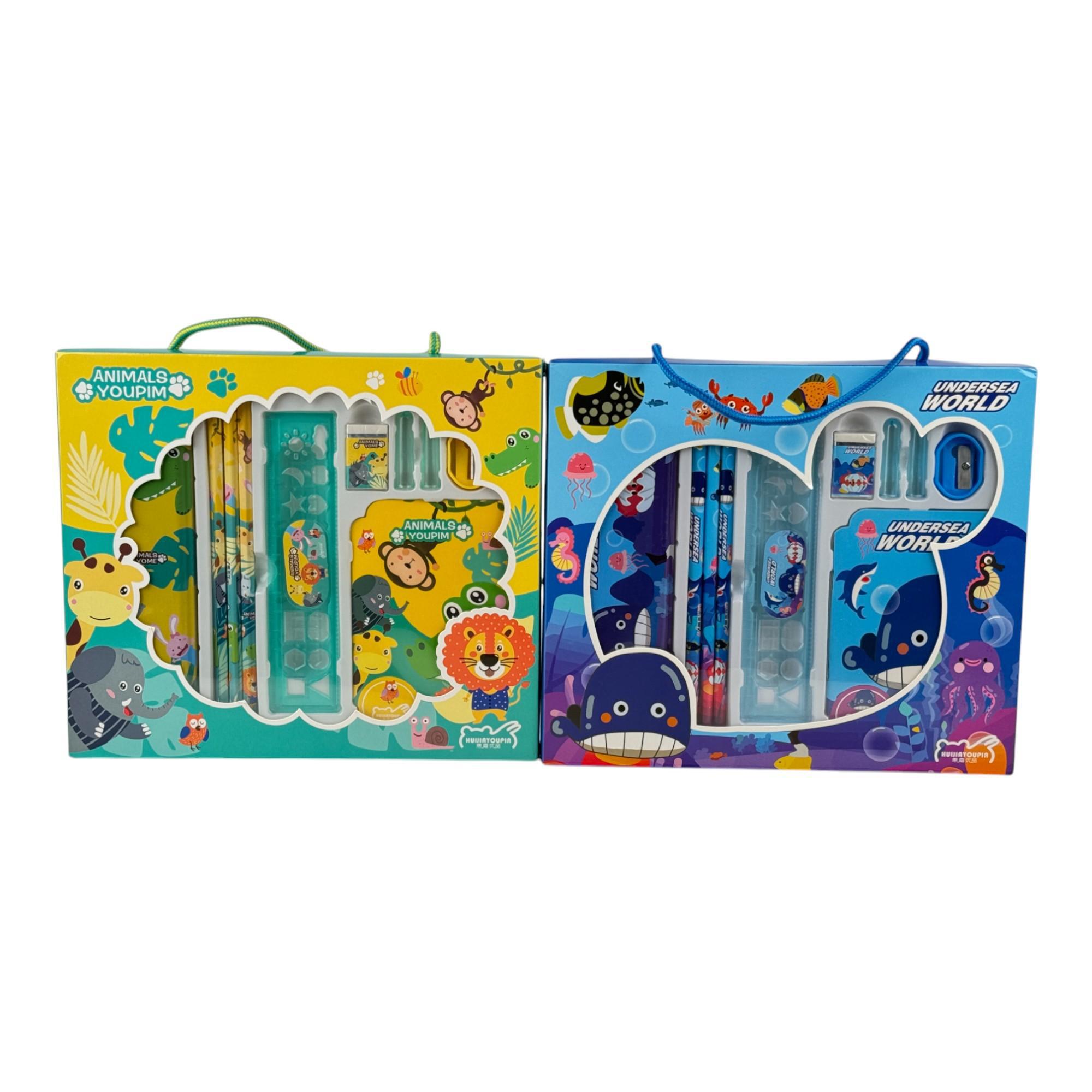 144SETS/CTN 10PCS STATIONERY SET IN WINDOW COLOR BOX WITH BA - 780-9034260