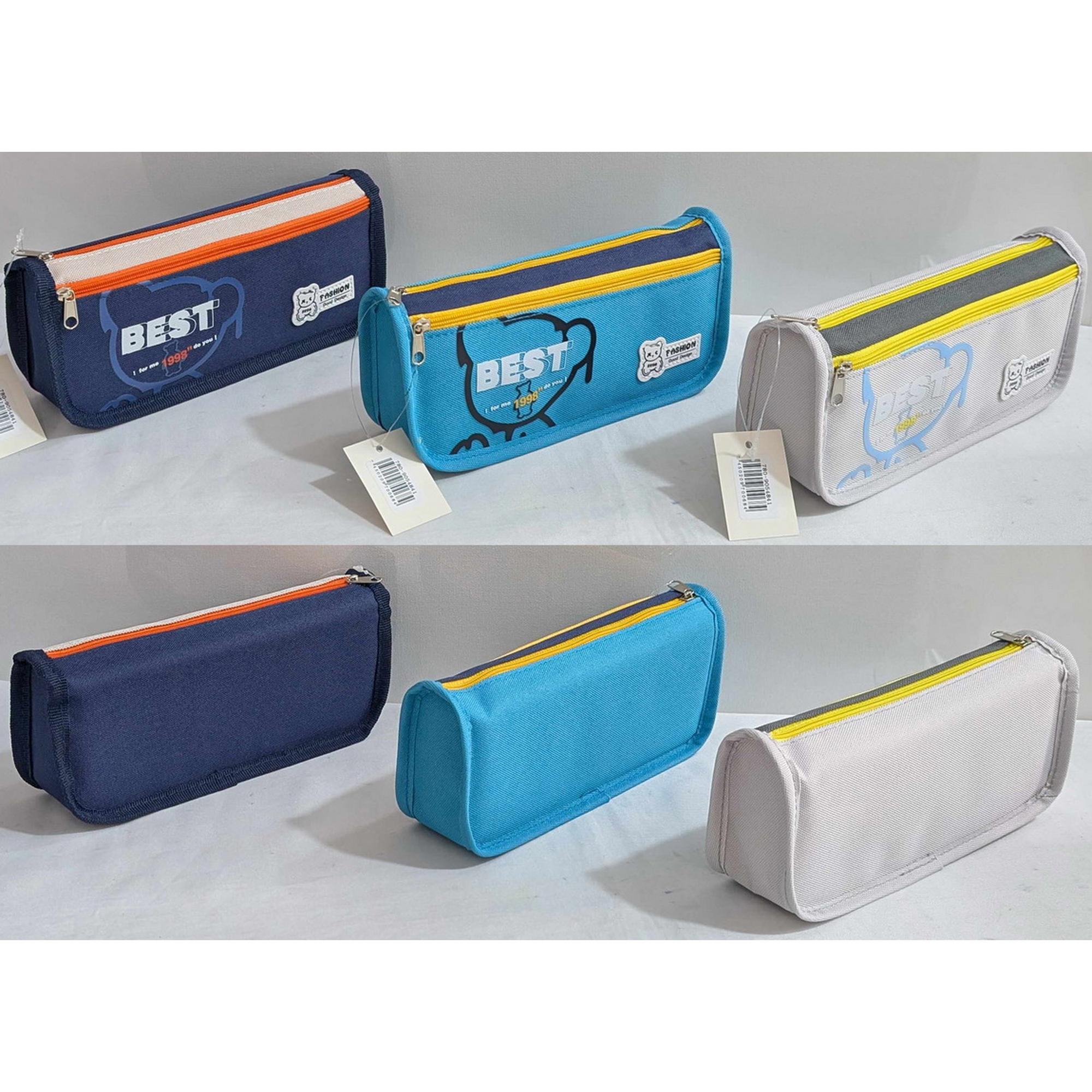 Pencil case with 2 pockets,  size: 21.5 × 5.5 × 9 cm - 780-9054841