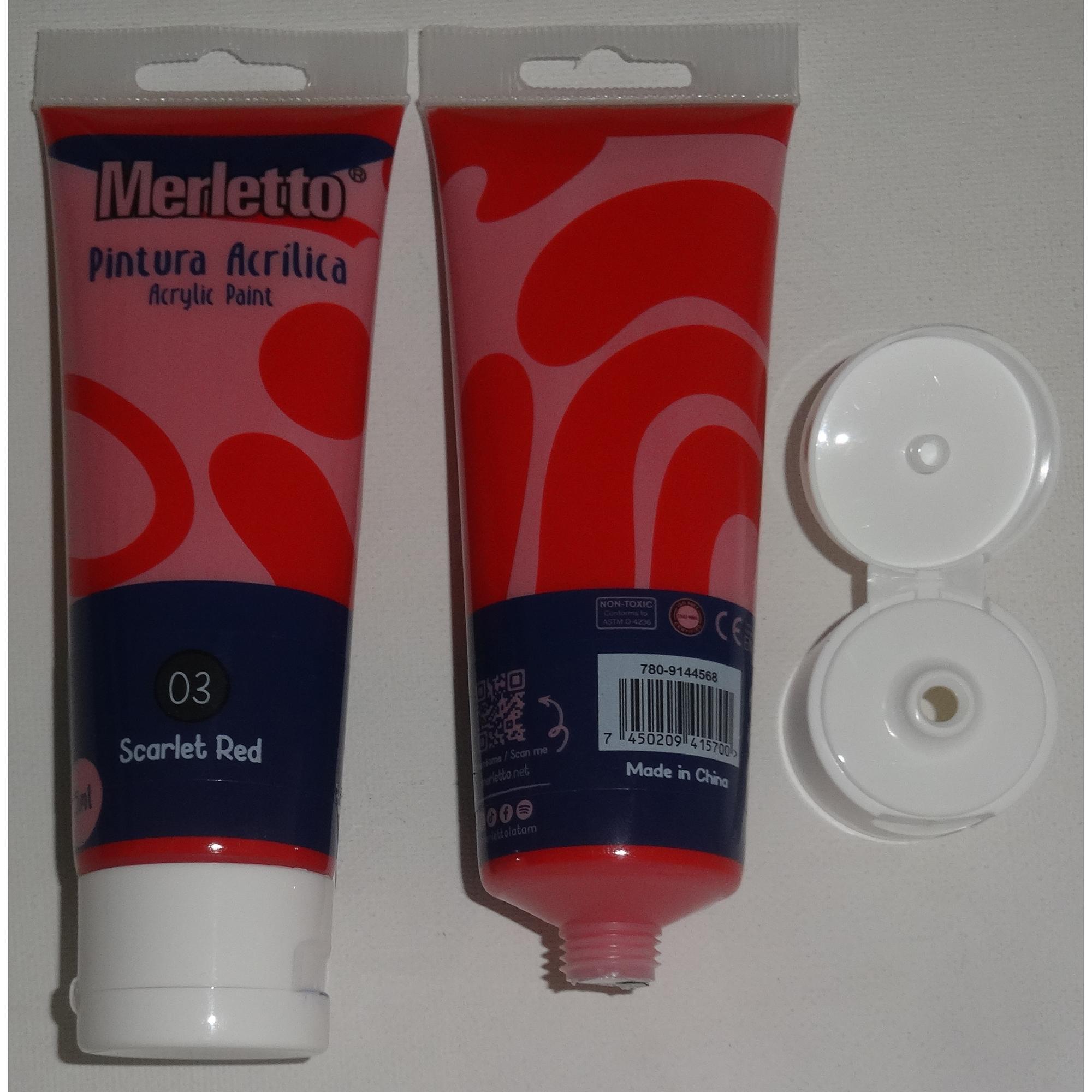 PINTURA ACRILICA 75ML ROJO - 780-9144568