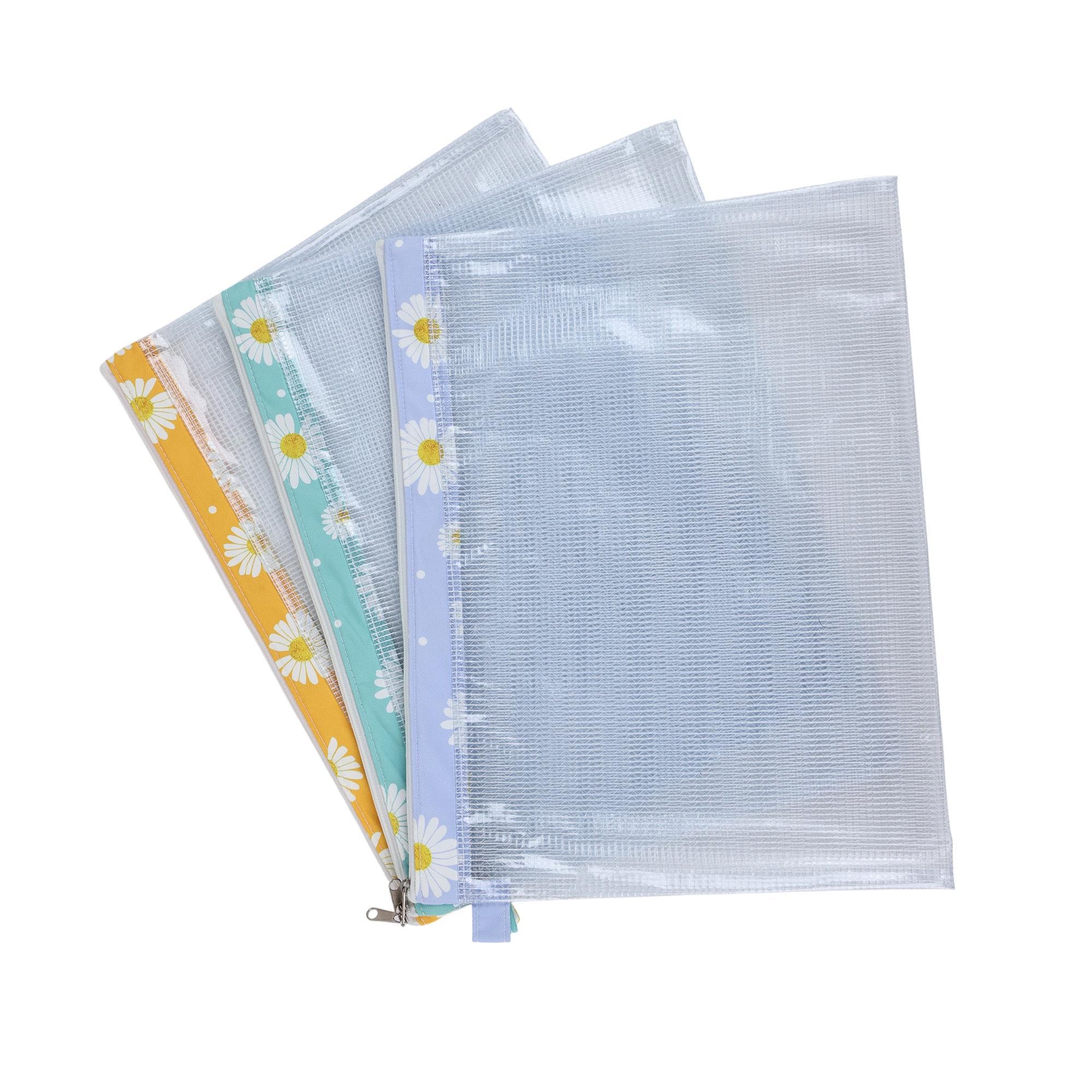 CLEAR MESH BAG A4. 3 COLORS ASST - 780-9194607