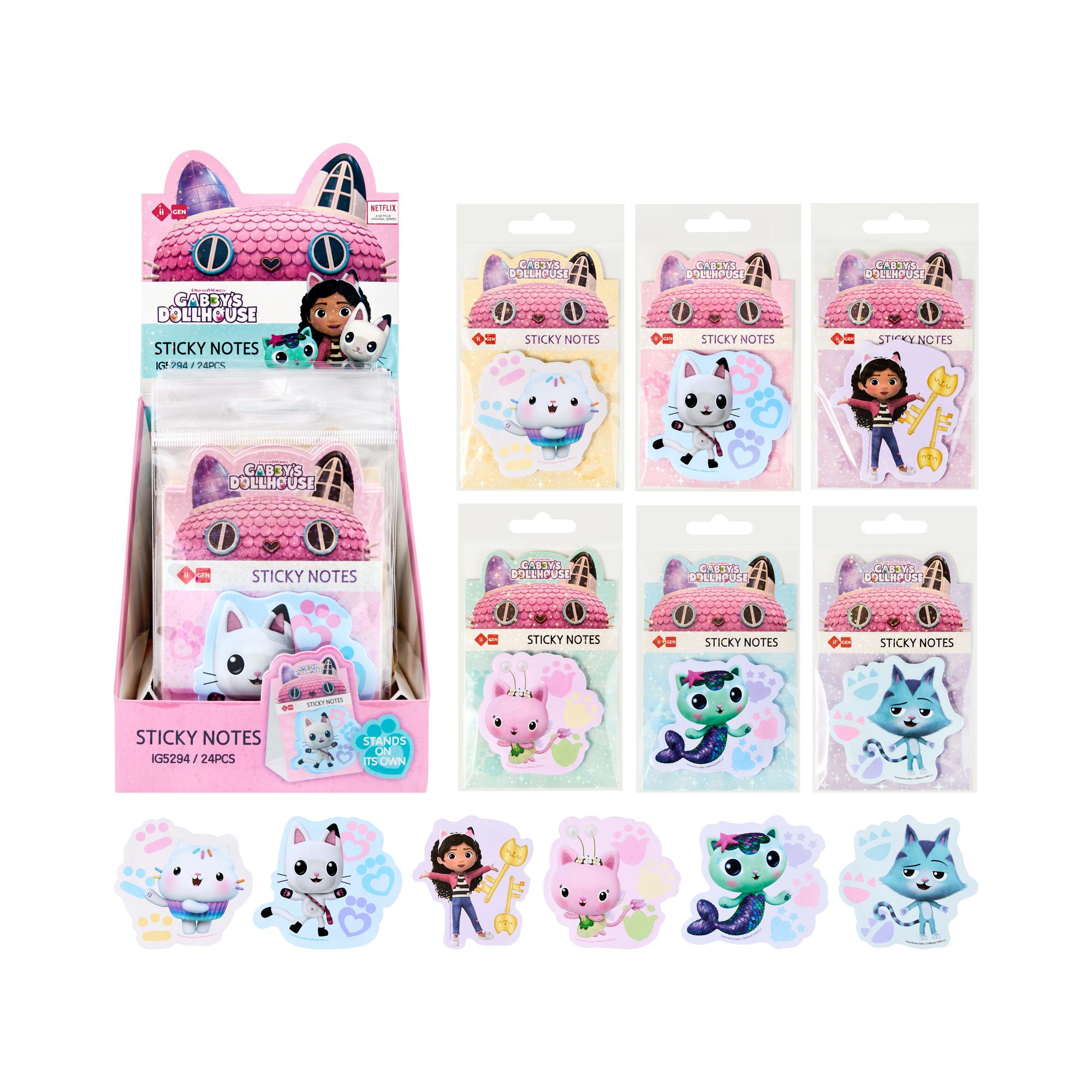 NOTAS ADESIVAS DA GABBY'S DOLLHOUSE (30 FOLHAS, DESENHOS VARIADOS) - 780-9264901