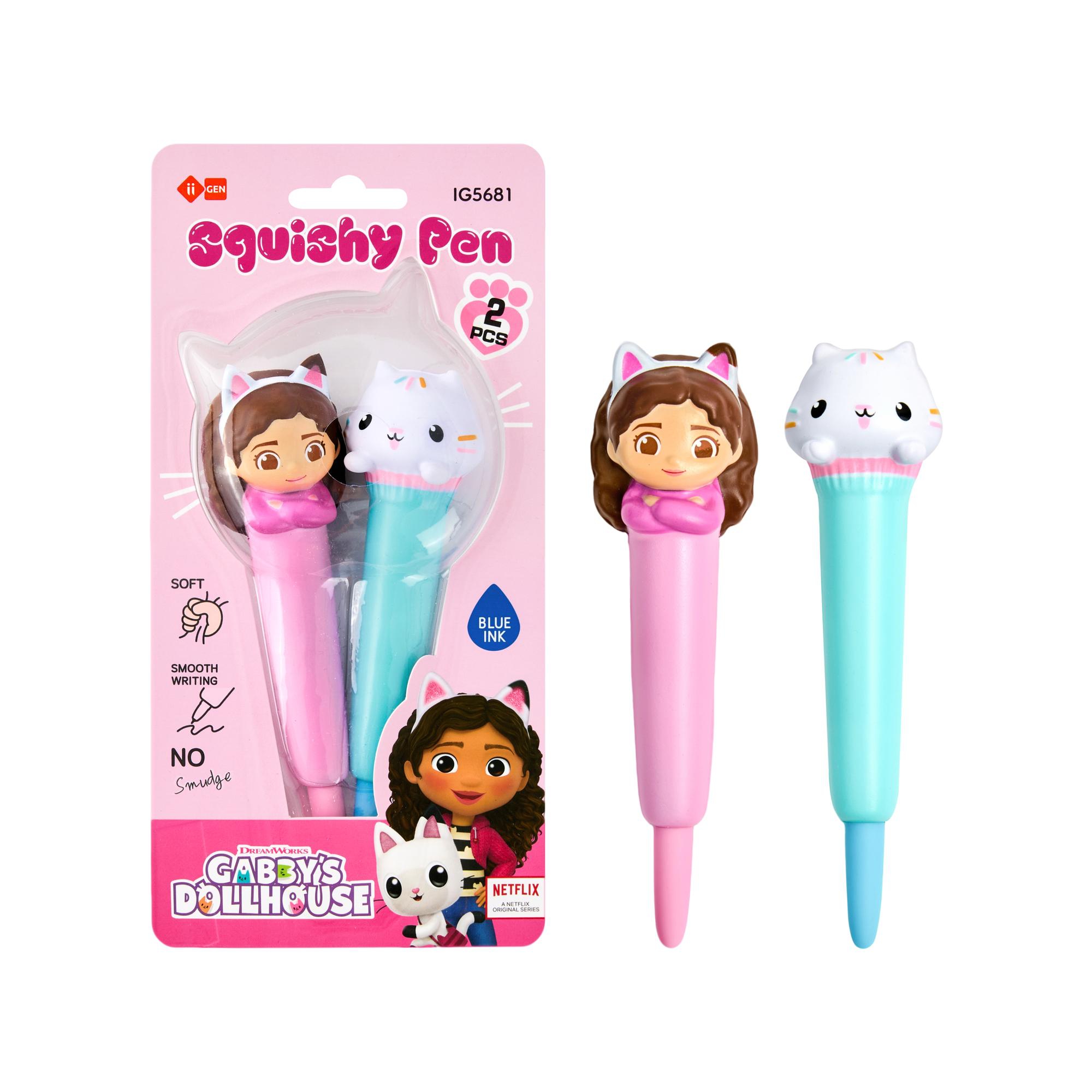 BOLÍGRAFOS SQUISHY 0.5 MM AZUL GABBY’S DOLLHOUSE (2PZS ) - 780-9264910