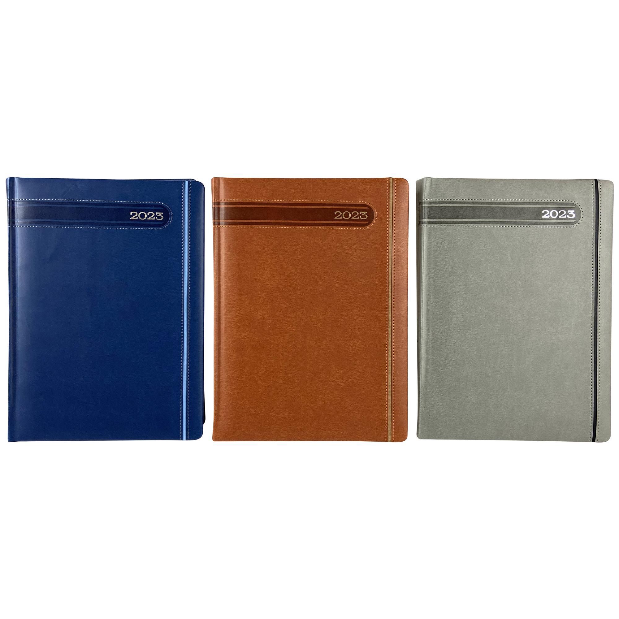 48PCS/CTN A5 2023 DIARY WITH 1OFFSET MAP+GOLD EDGE 184 SHEE - 783-2033097