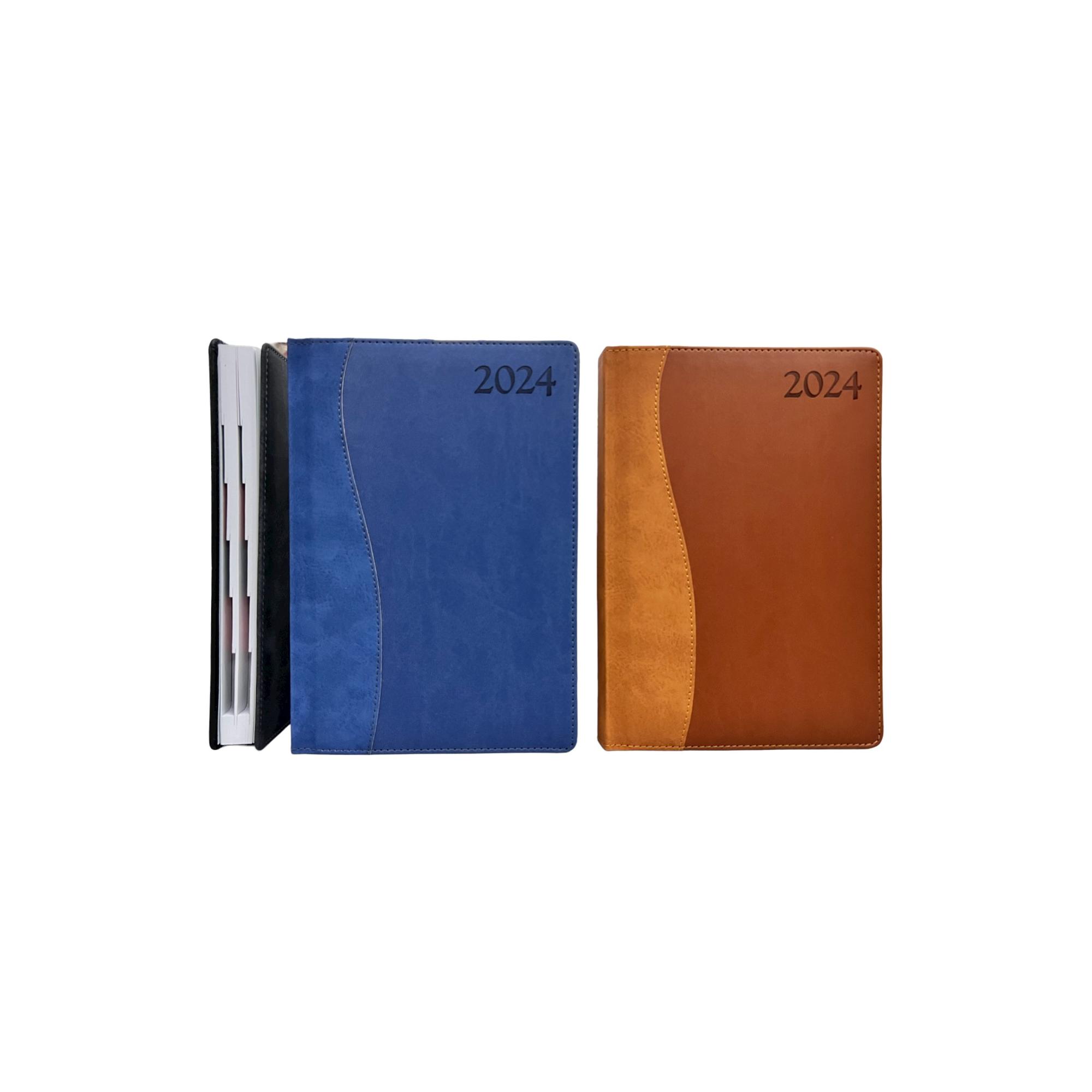 60PCS/CTN A5 2024 DIARY 182 SHEETS 60gsm WHITE PAPER 2 COLOR - 783-2033137