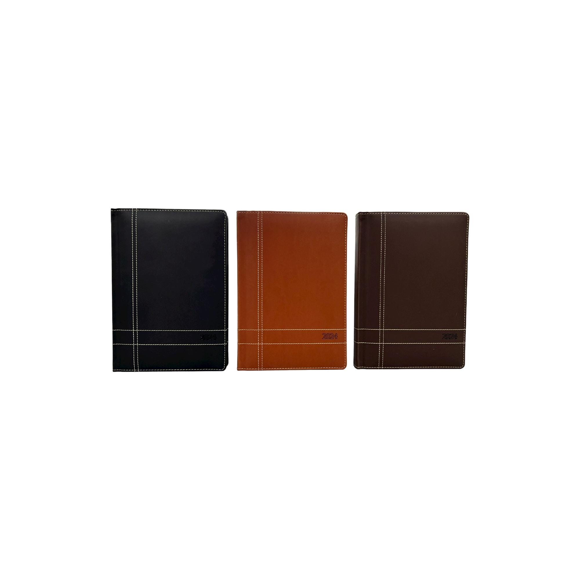 48PCS/CTN A5 2024 DIARY WITH 1OFFSET MAP+GOLD EDGE 184 SHEE - 783-2033146
