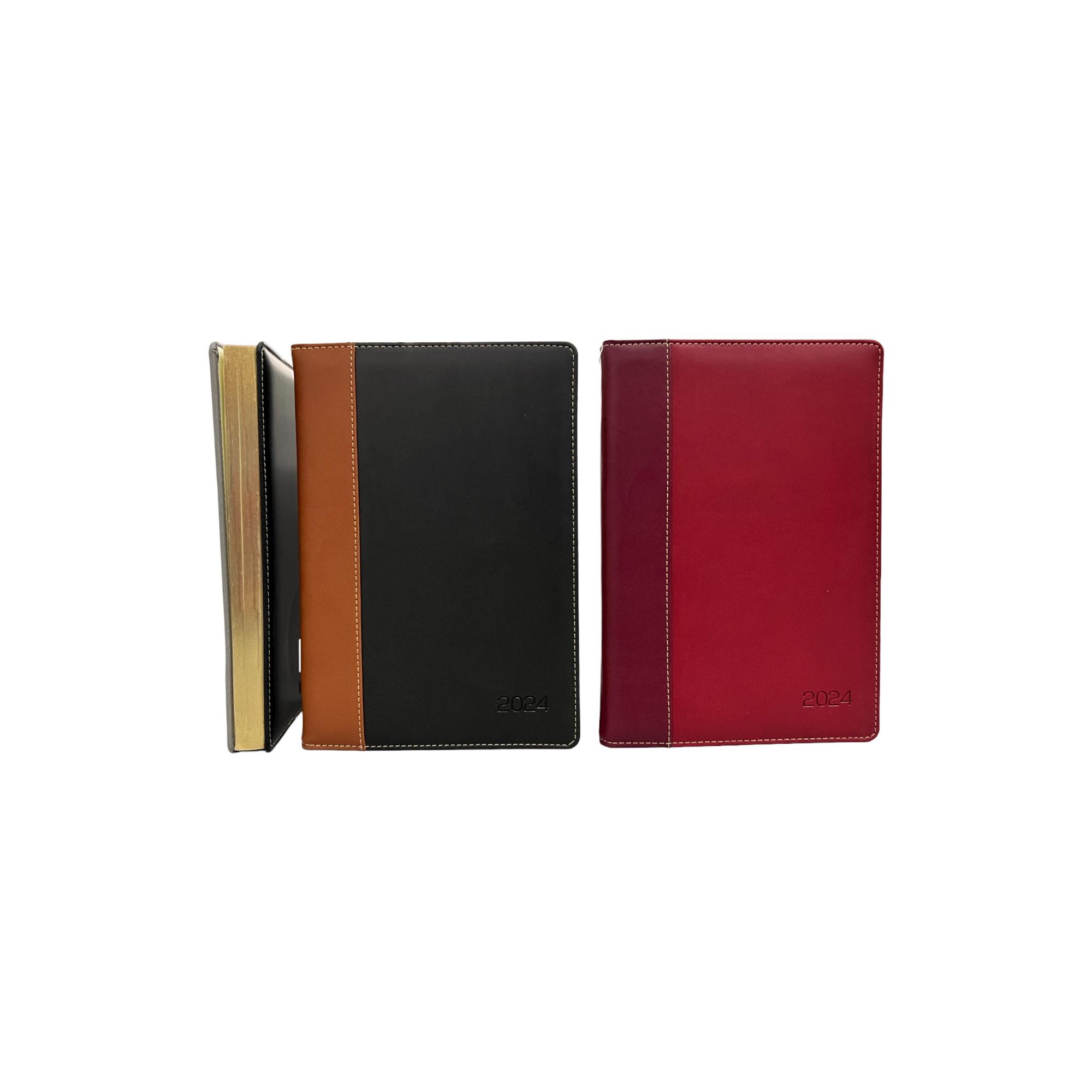 48PCS/CTN A5 2024 DIARY WITH 1OFFSET MAP+GOLD EDGE 184 SHEE - 783-2033147