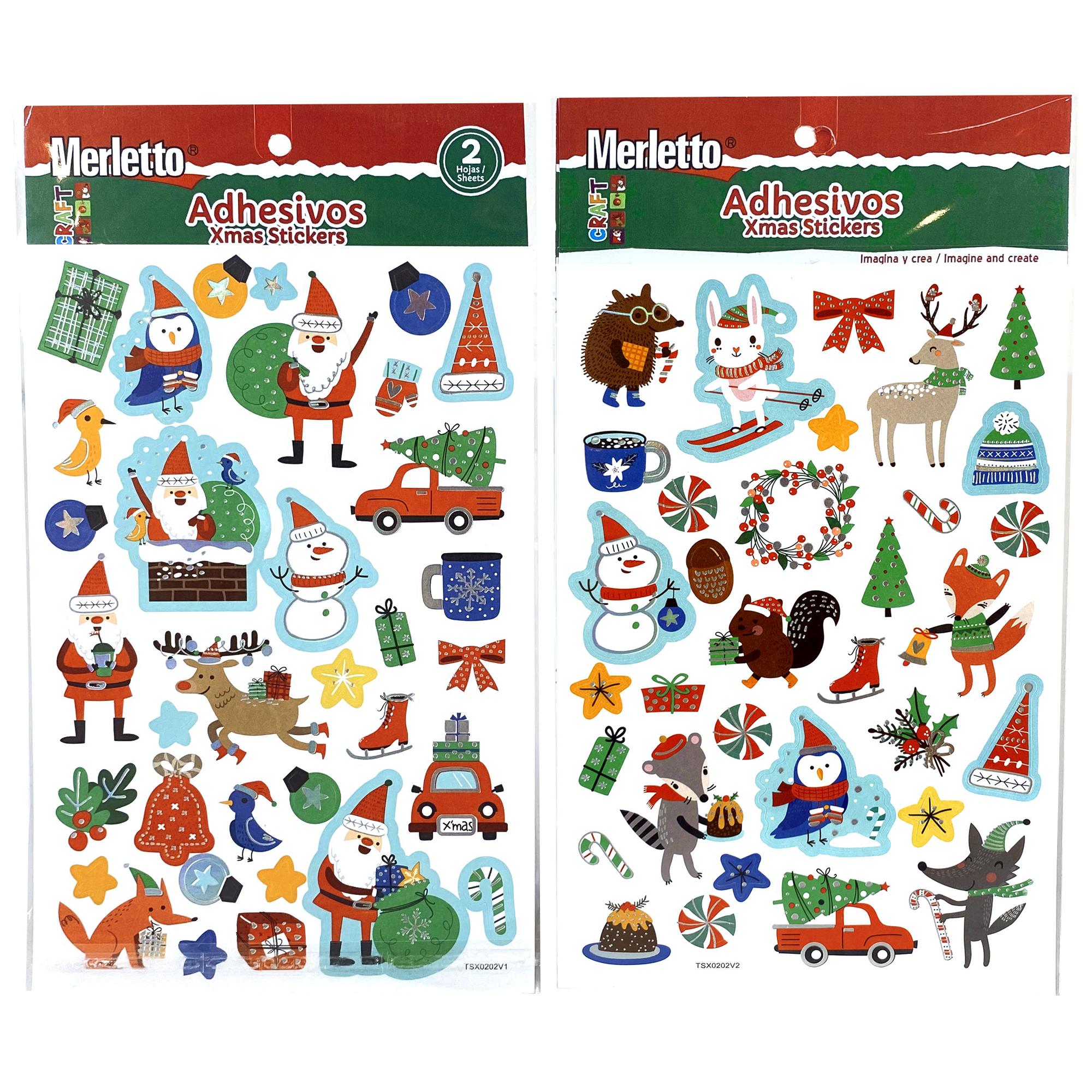 STICKER NAVIDAD 2 HOJAS - 784-6643853