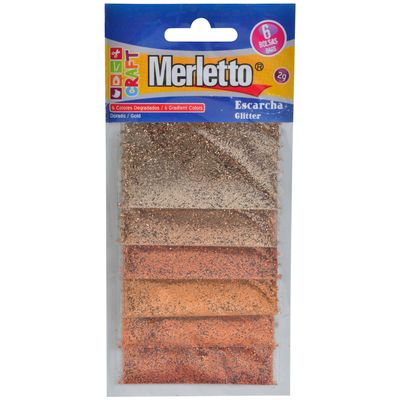 SET DE ESCARCHA DORADO6PZ 2G