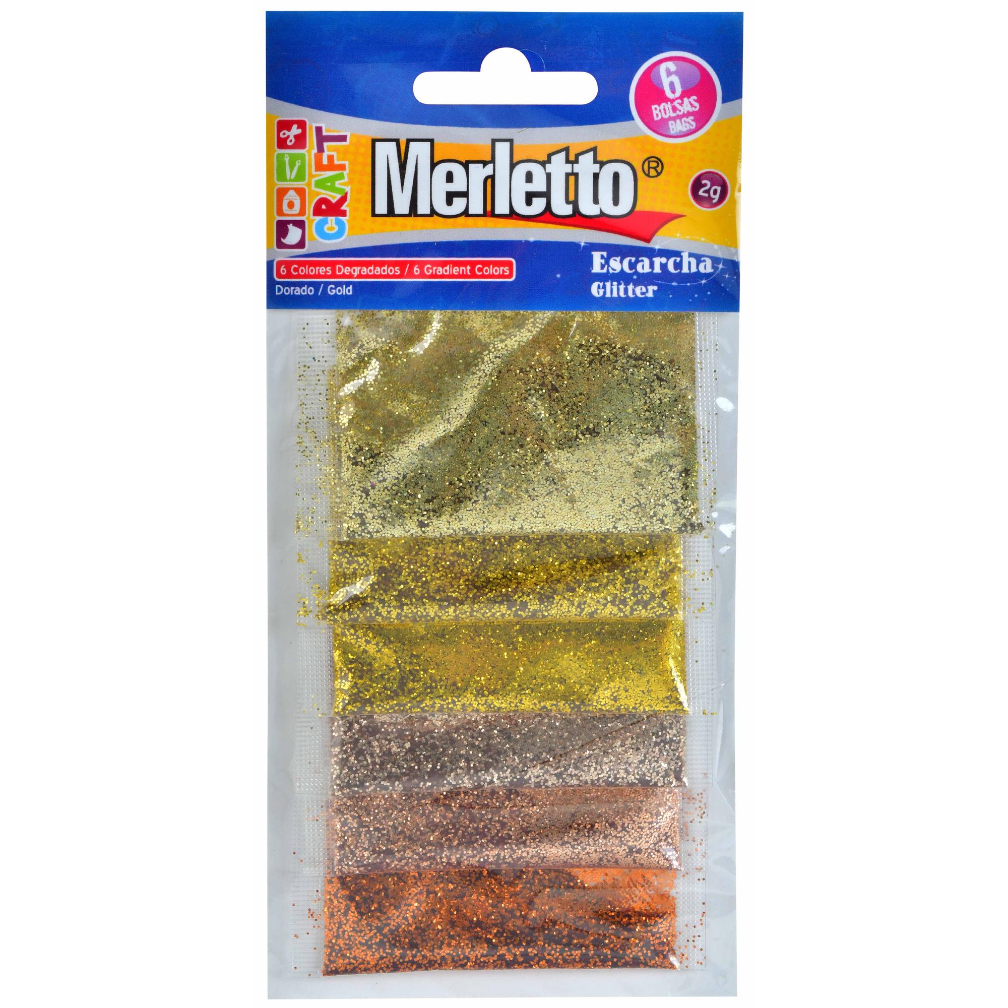SET DE ESCARCHA DORADA 6PZ 2G - 785-3813514