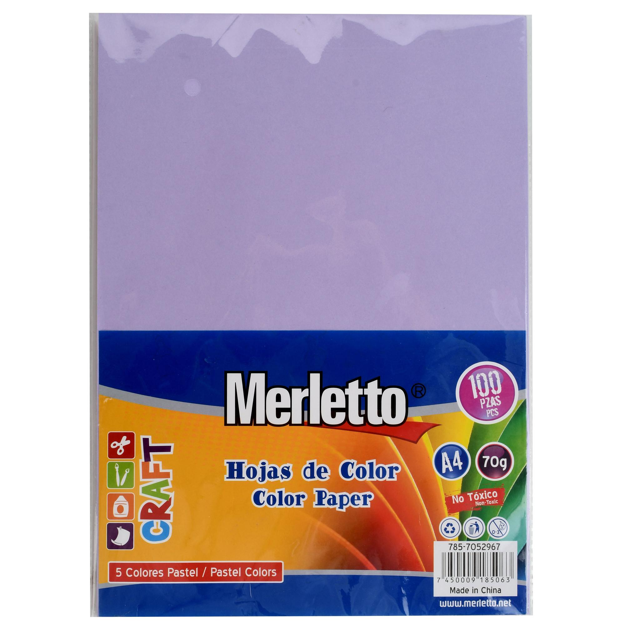 SET DE 100 HOJAS DE COLOR NEON SURTIDO 75GSM - 785-4890115