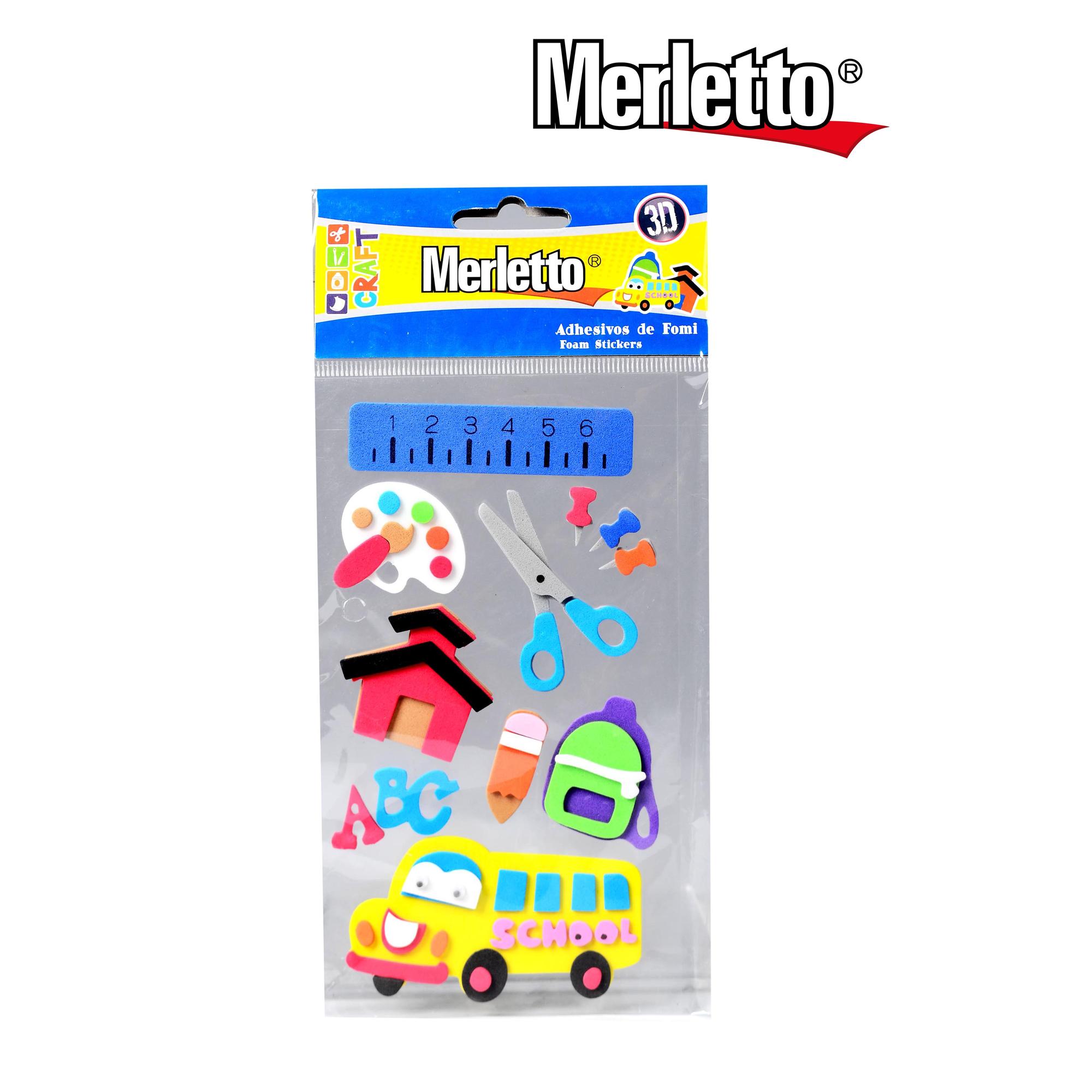 FOMI ADHESIVO 3D ESCOLAR - 785-5502656